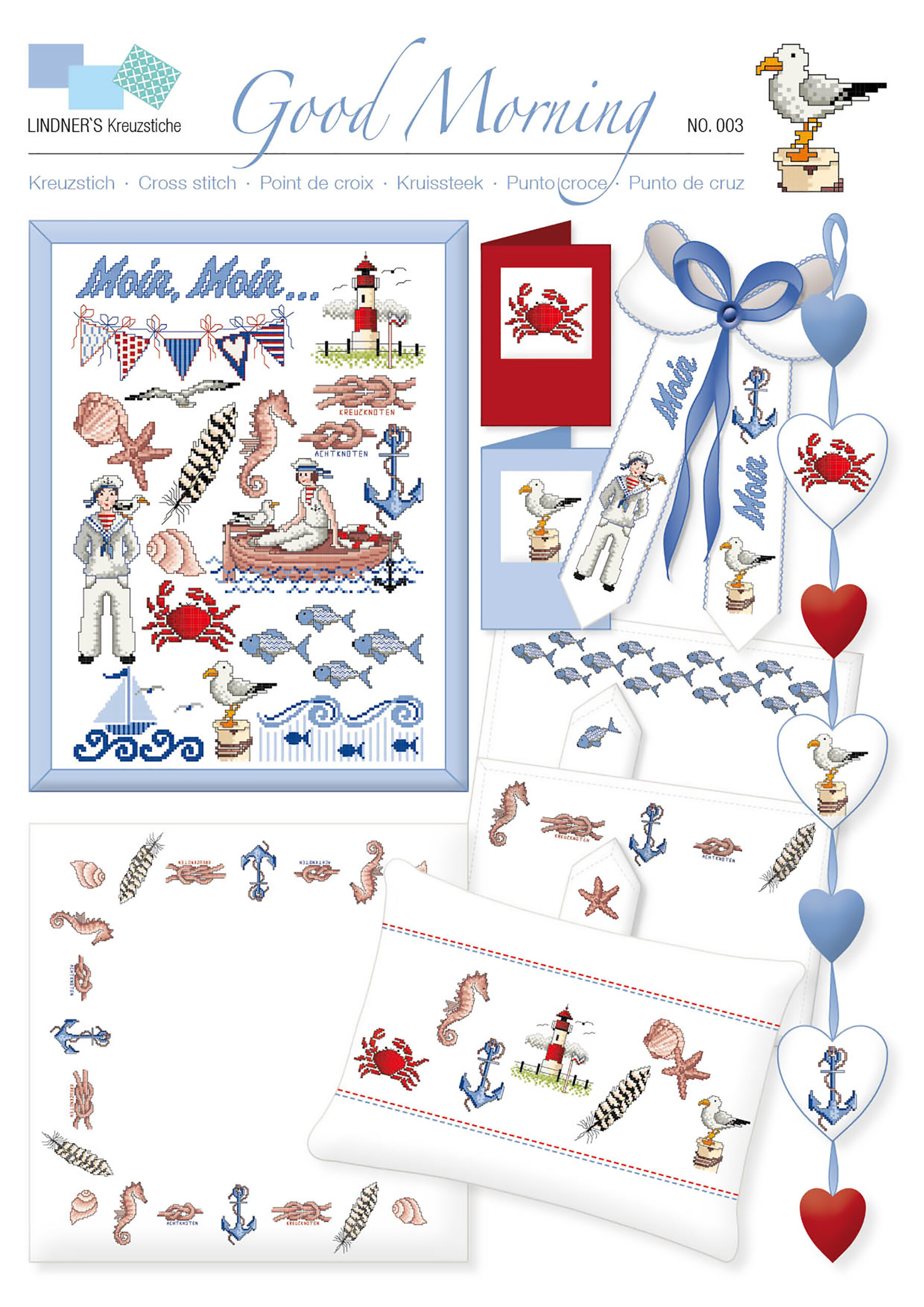 Lindners Cross Stitch Chart Good Morning ePattern