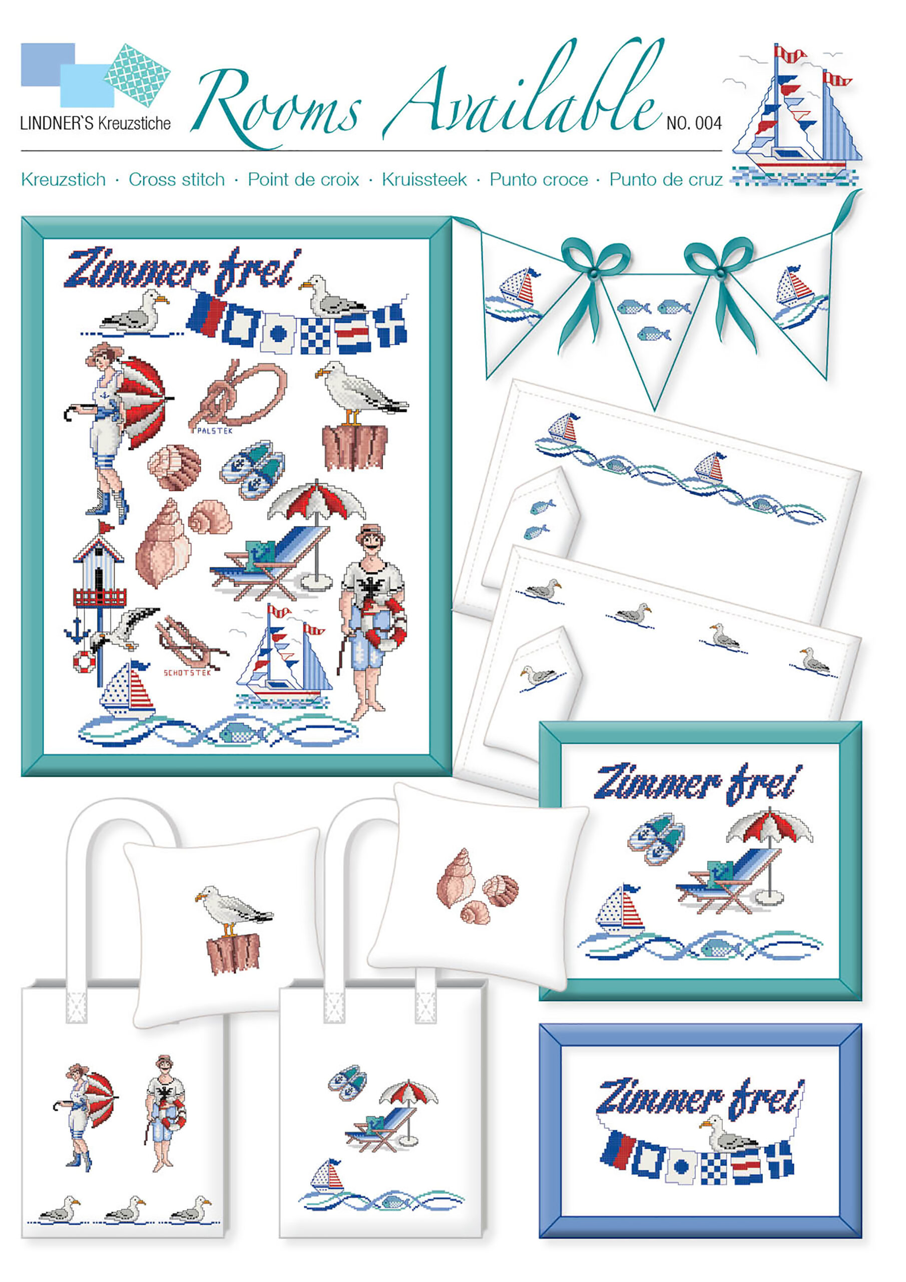 Lindners Cross Stitch Chart Rooms Available ePattern