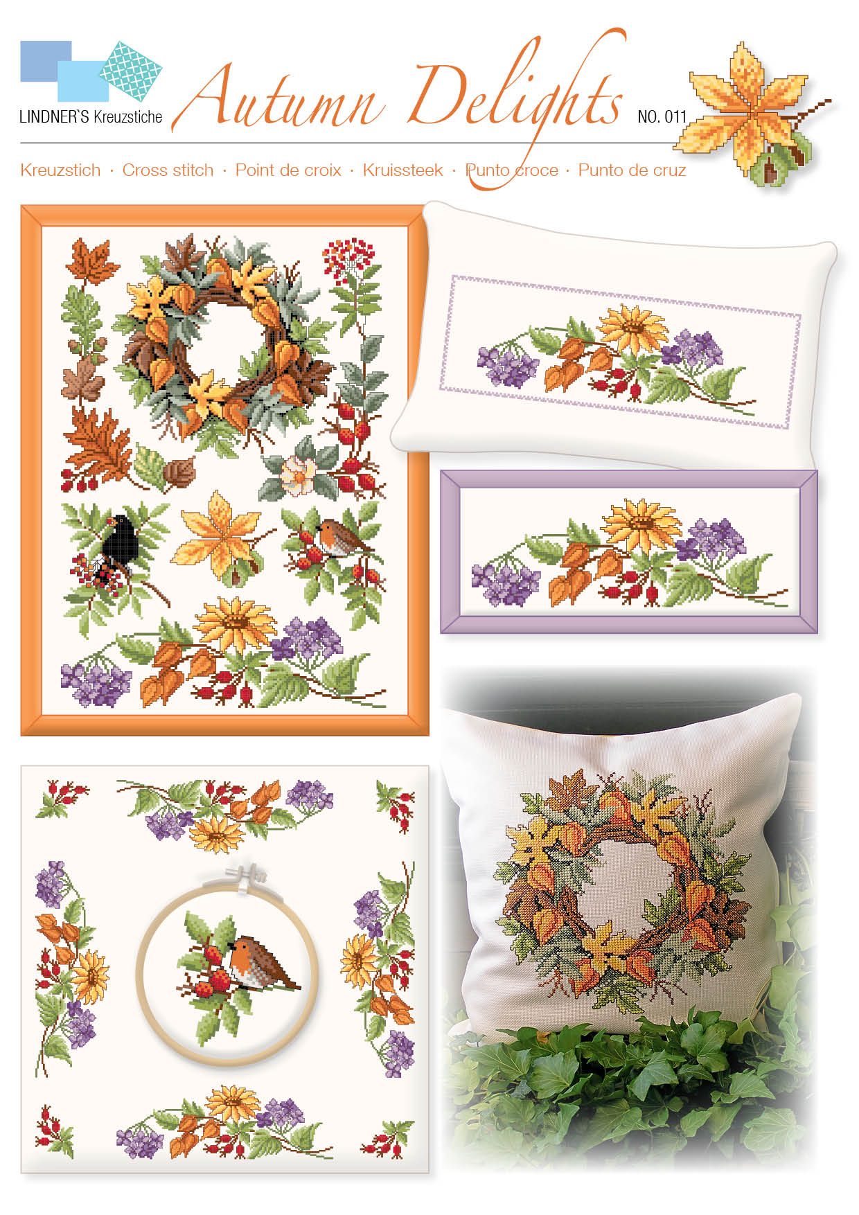 Lindners Cross Stitch Chart Autumn Delights ePattern