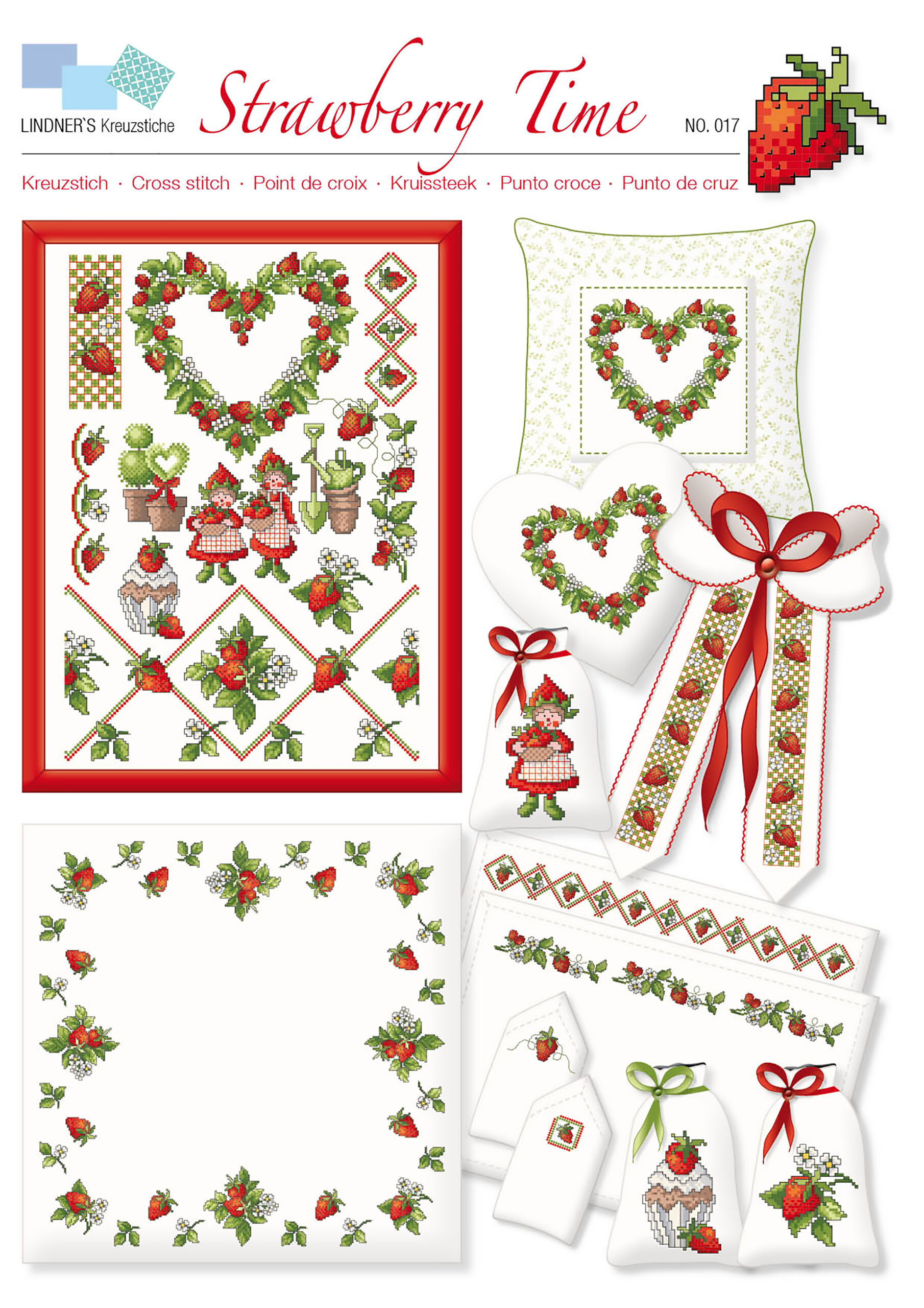 Lindners Cross Stitch Chart Strawberry Time ePattern