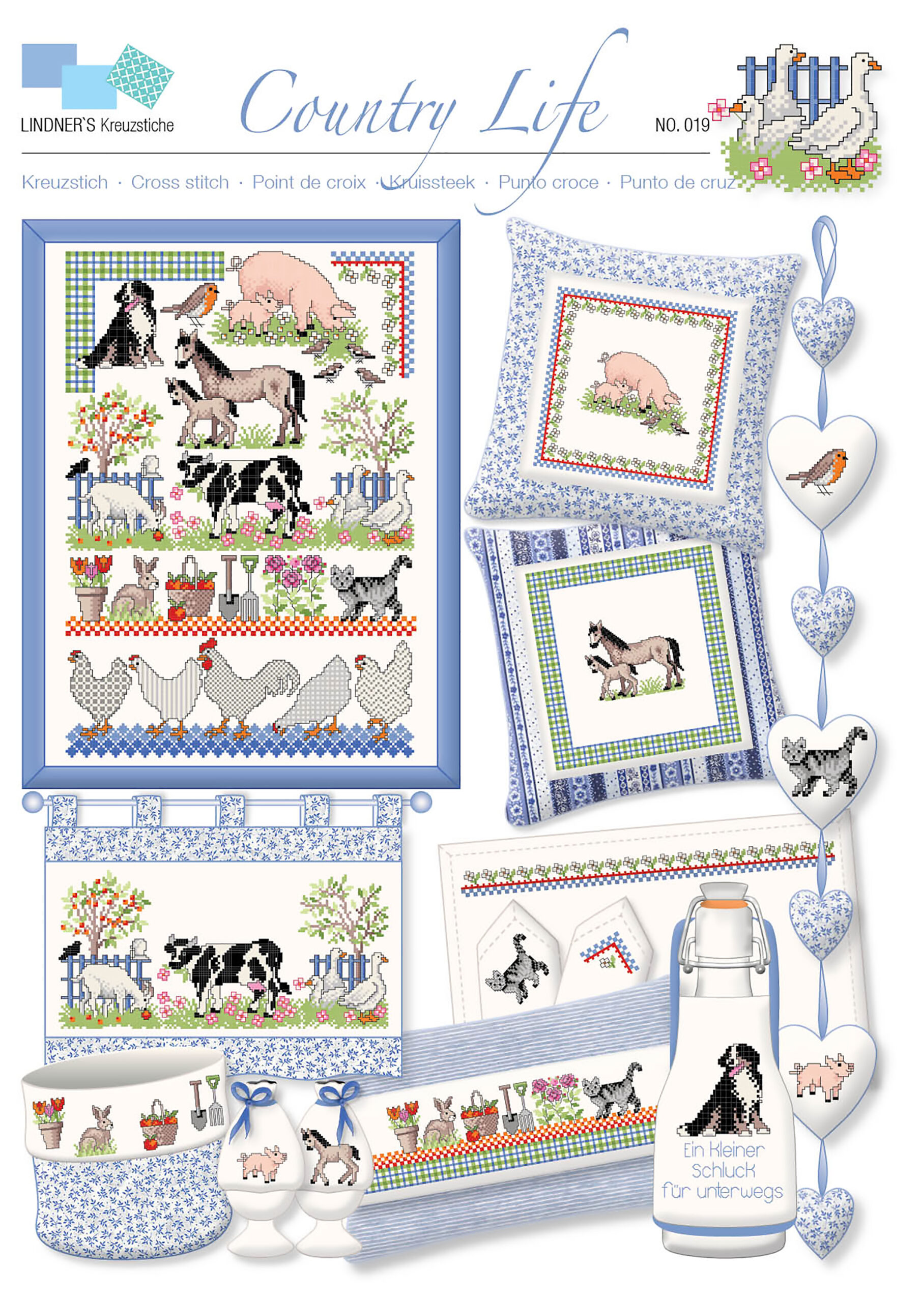 Lindners Cross Stitch Chart Country Life ePattern