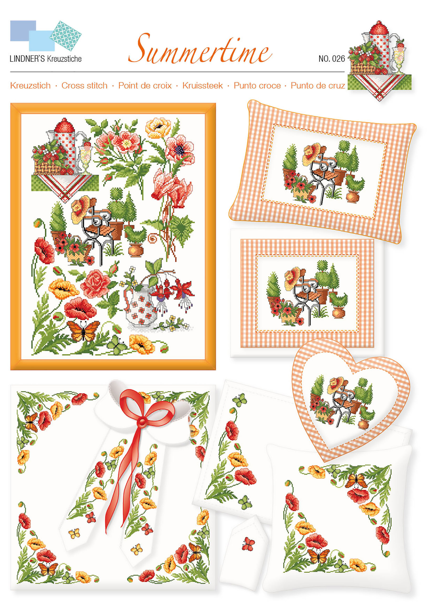 Lindners Cross Stitch Chart Summertime ePattern