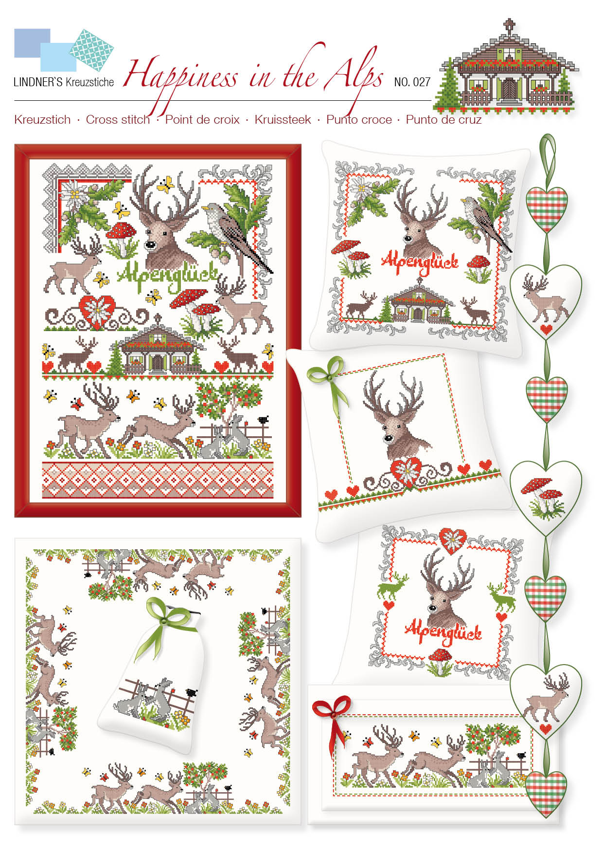 Lindners Cross Stitch Chart Happiness In The Alps ePattern