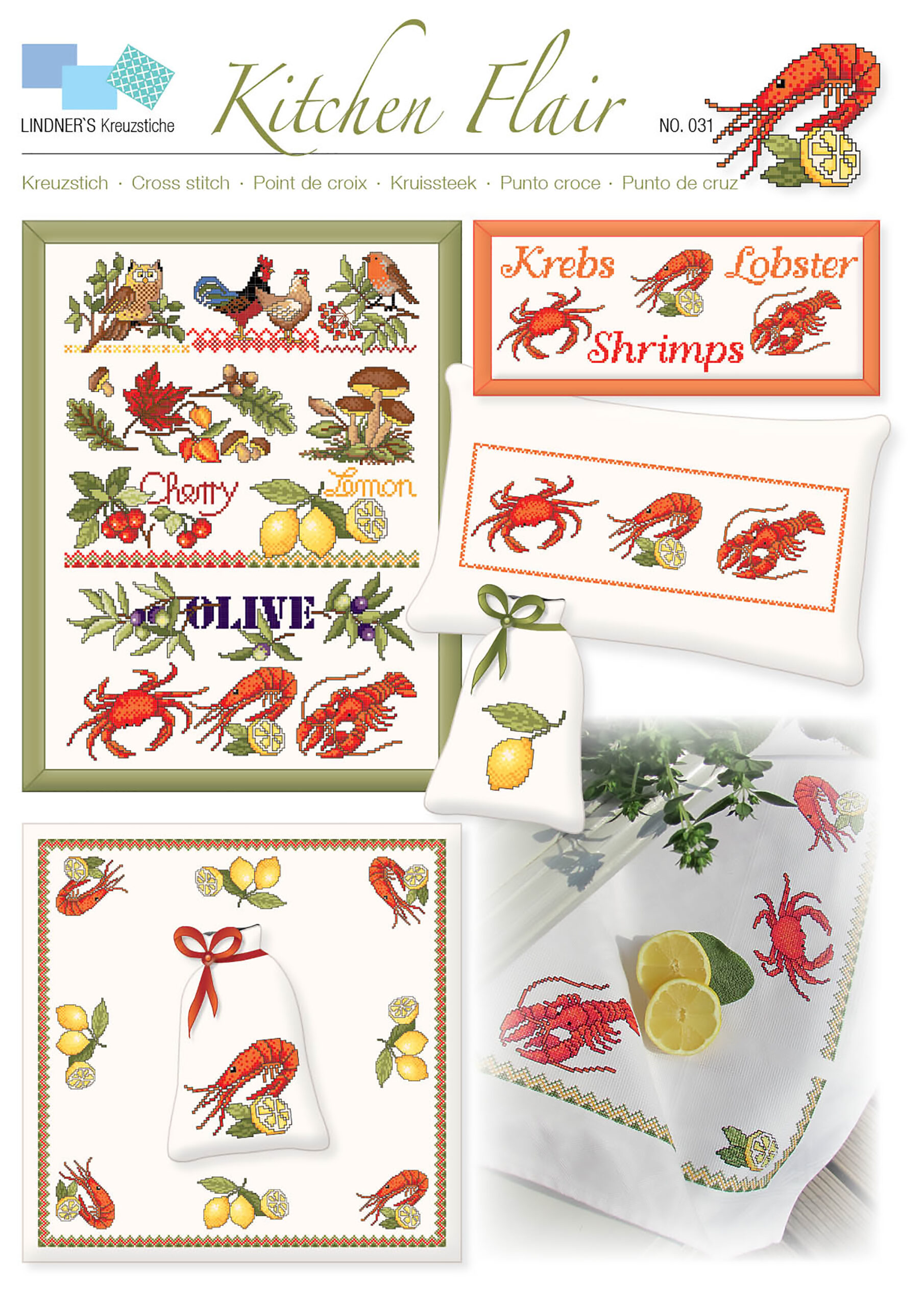 Lindners Cross Stitch Chart Kitchen Flair ePattern