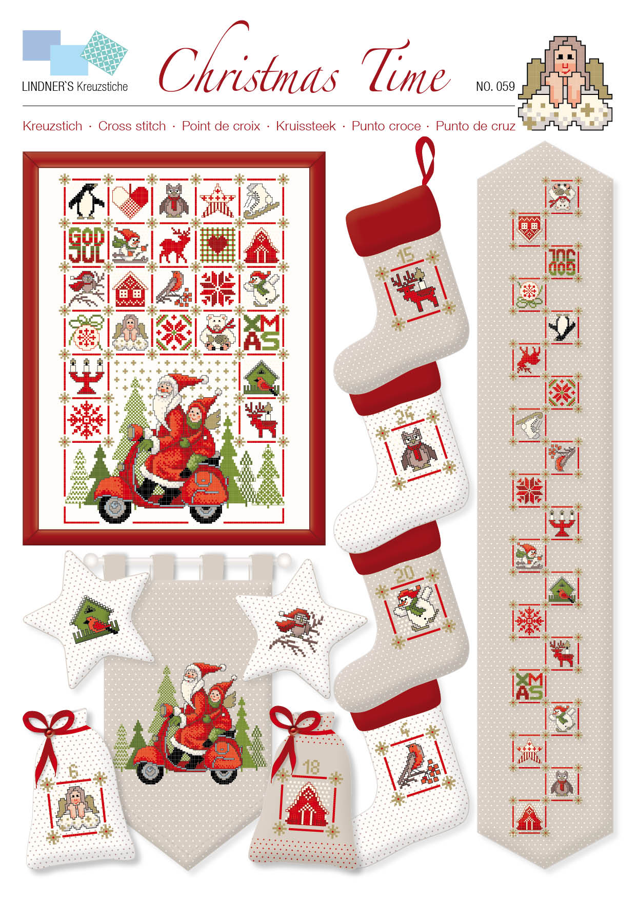 Lindners Cross Stitch Chart Christmas Time ePattern