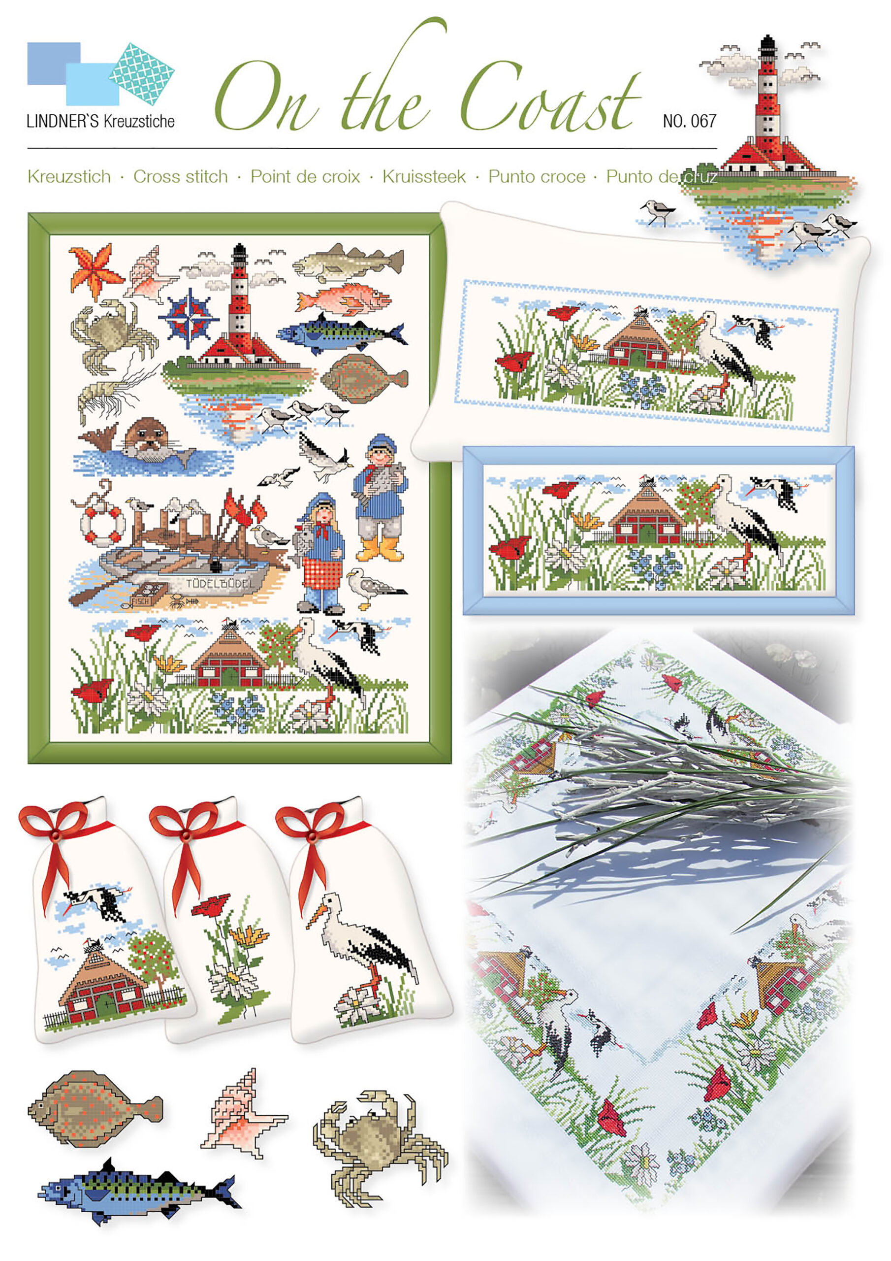 Lindners Cross Stitch Chart On The Coast ePattern