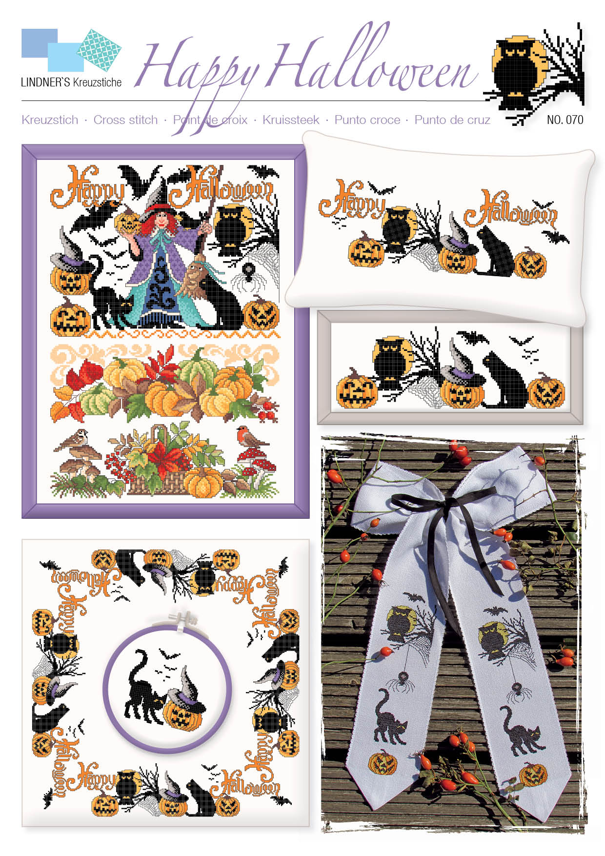 Lindners Cross Stitch Chart Happy Halloween ePattern
