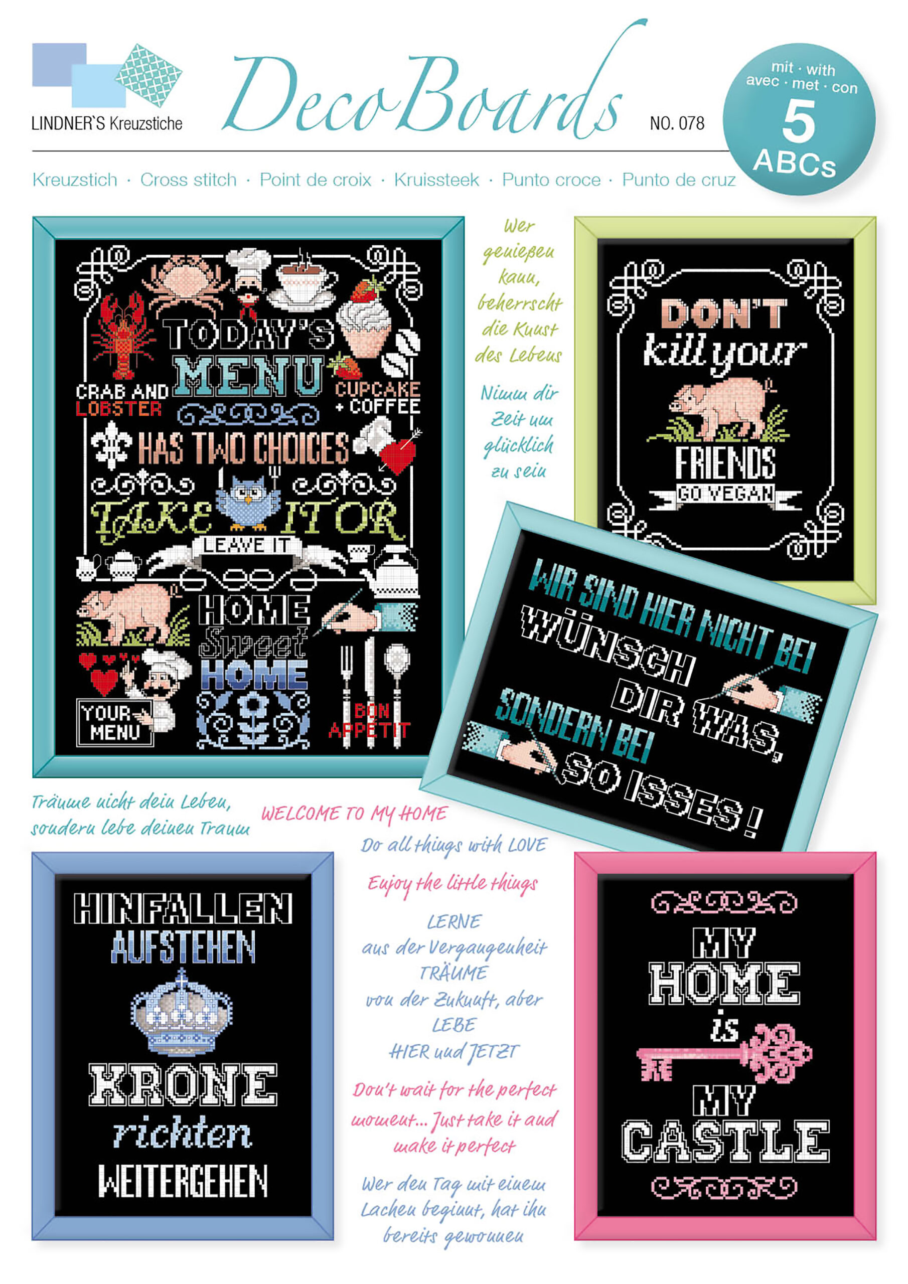 Lindners Cross Stitch Chart Deco Boards ePattern