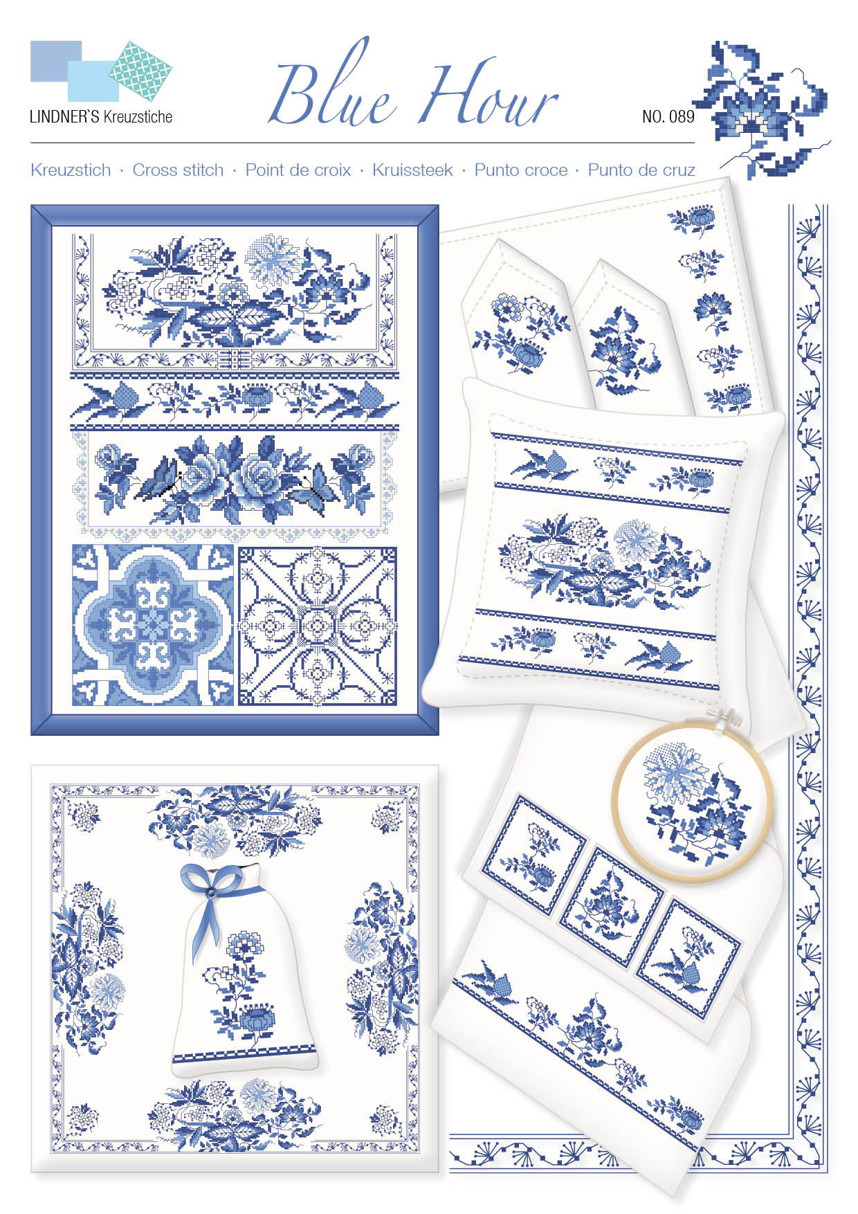 Lindners Cross Stitch Chart Blue Hour ePattern