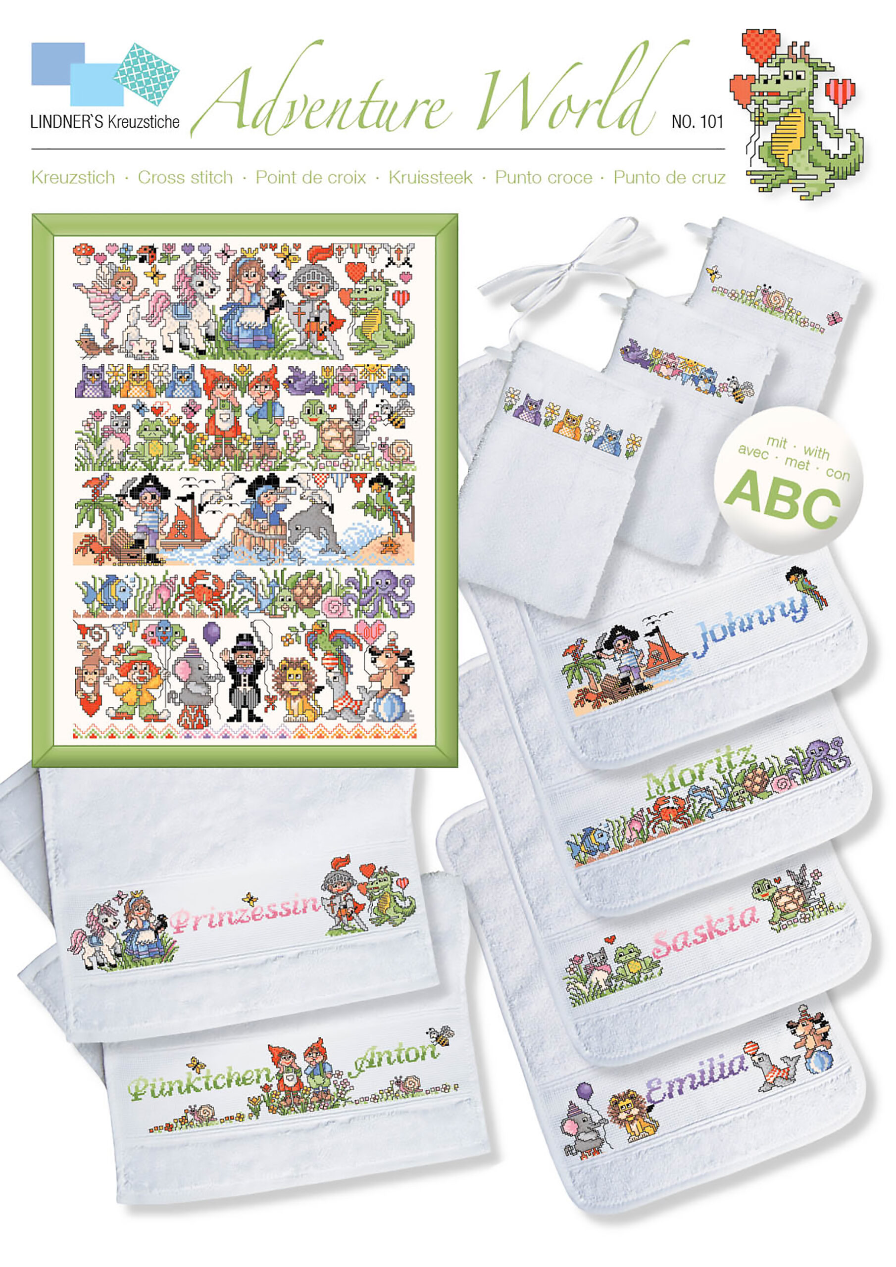 Lindners Cross Stitch Chart Adventure World ePattern