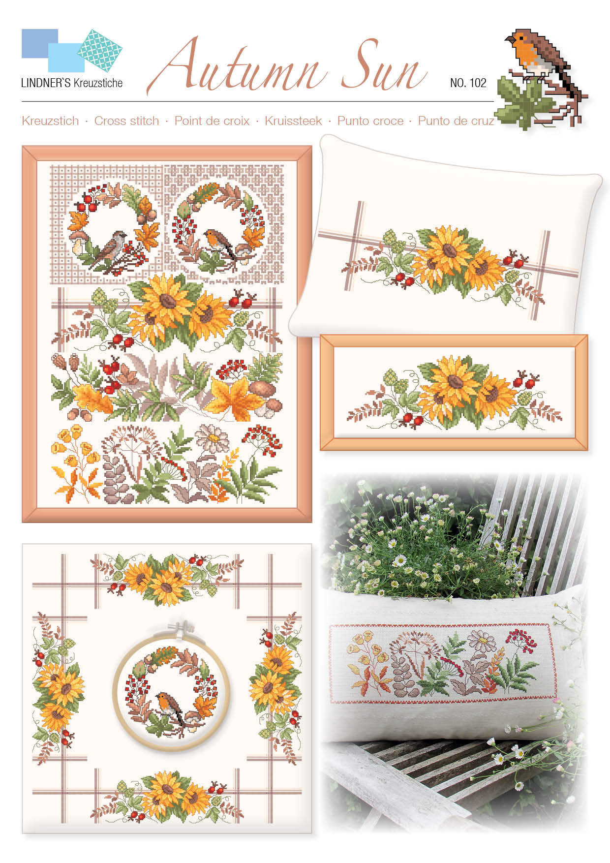 Lindners Cross Stitch Chart Autumn Sun ePattern