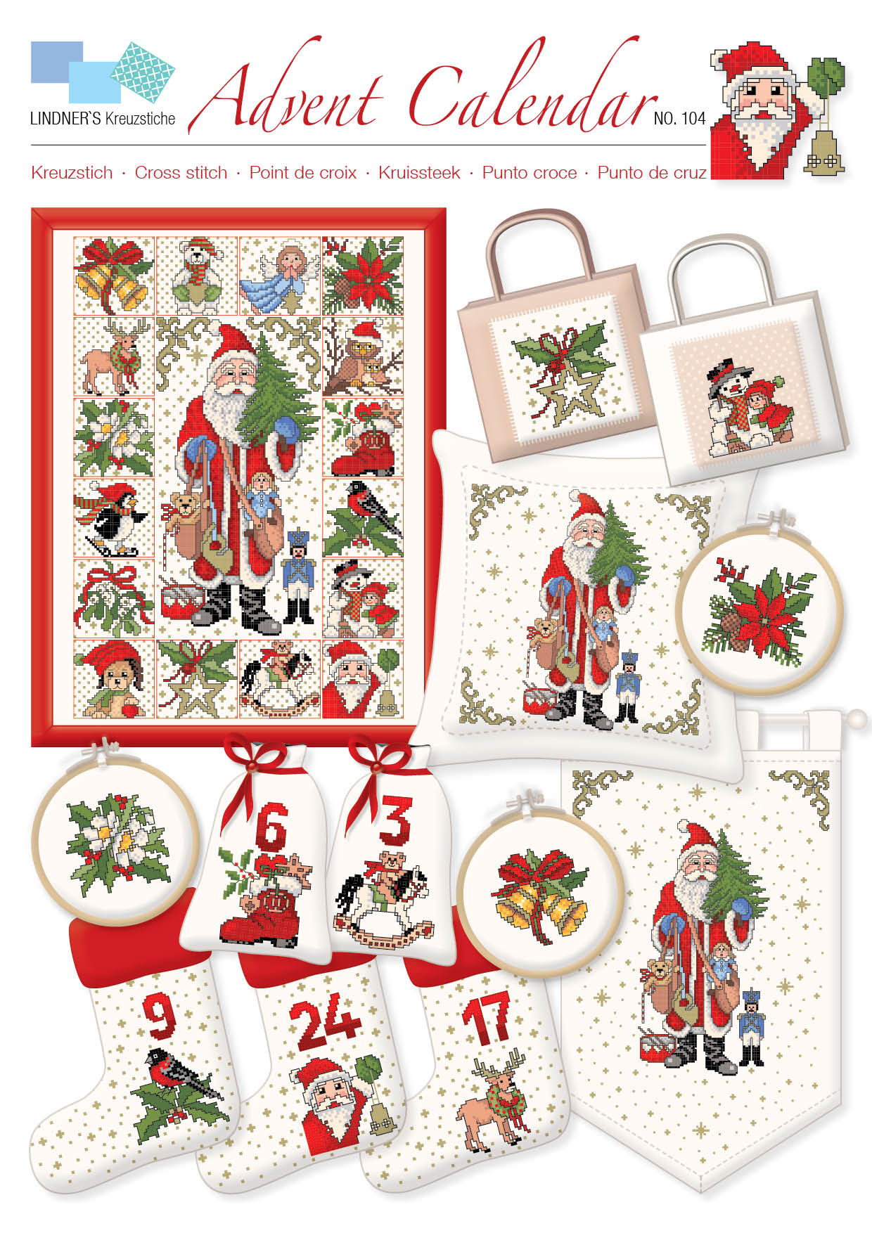 Lindners Cross Stitch Chart Advent Calendar ePattern