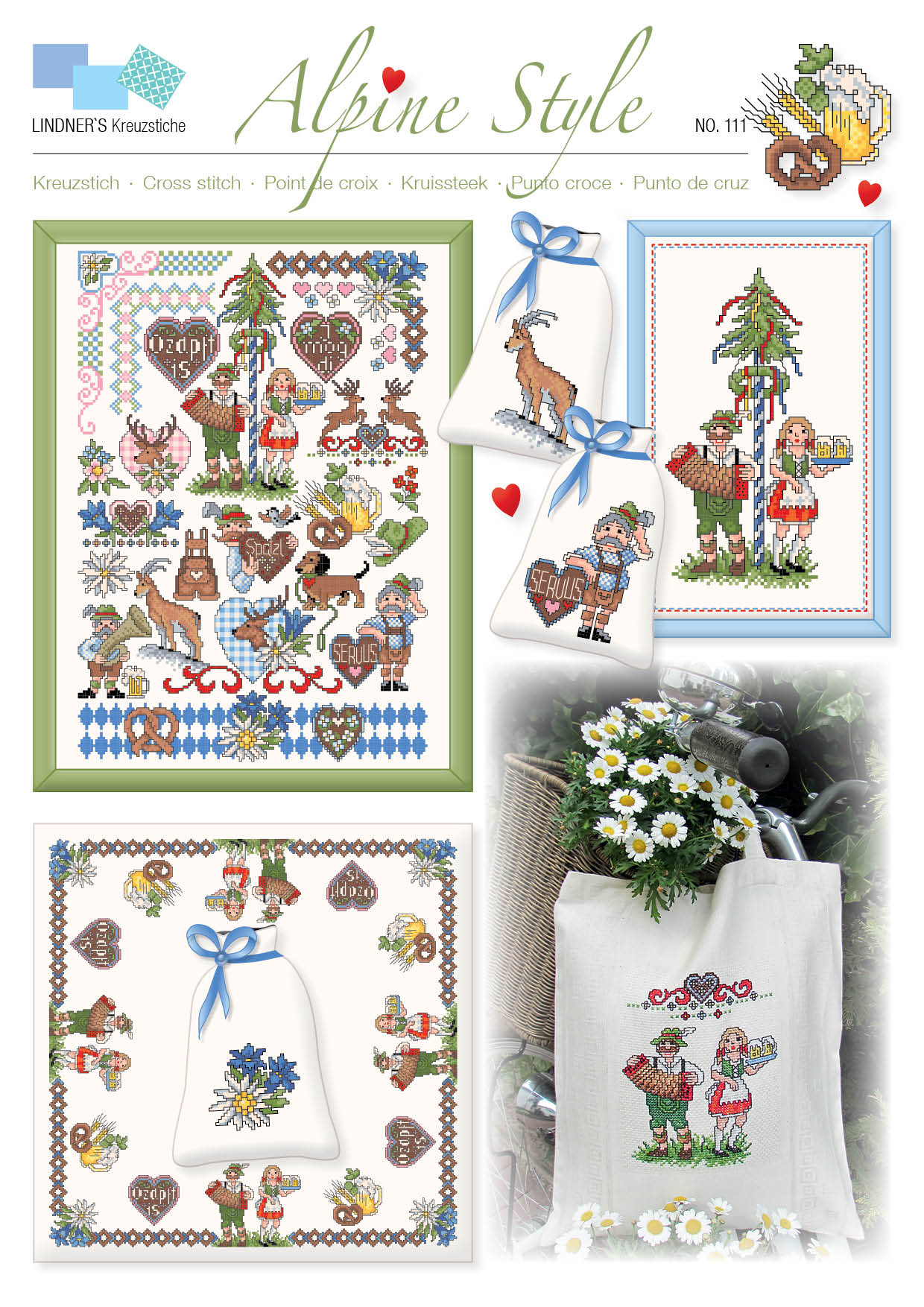 Lindners Cross Stitch Chart Alpine Style ePattern