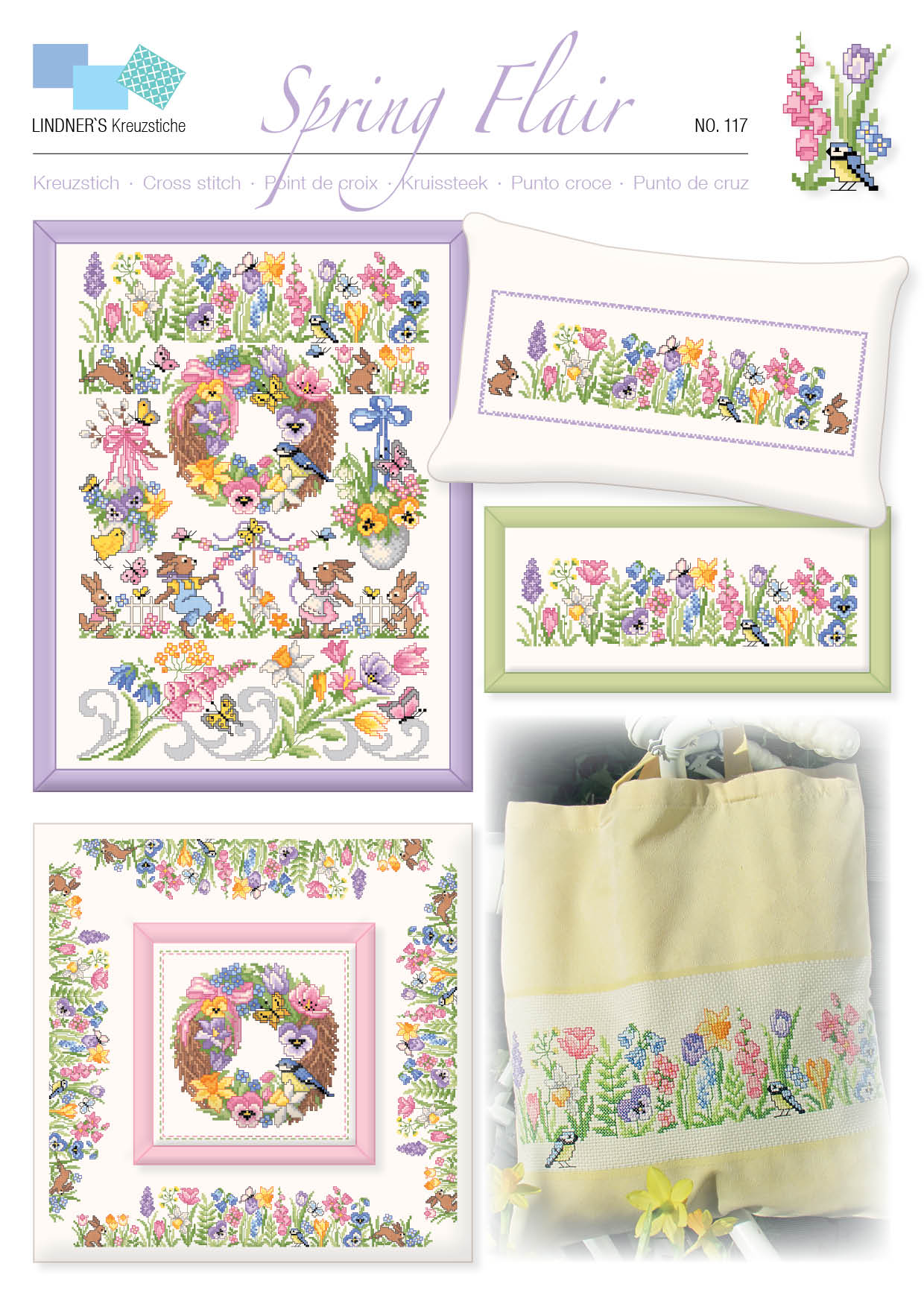 Lindners Cross Stitch Chart Spring Flair ePattern