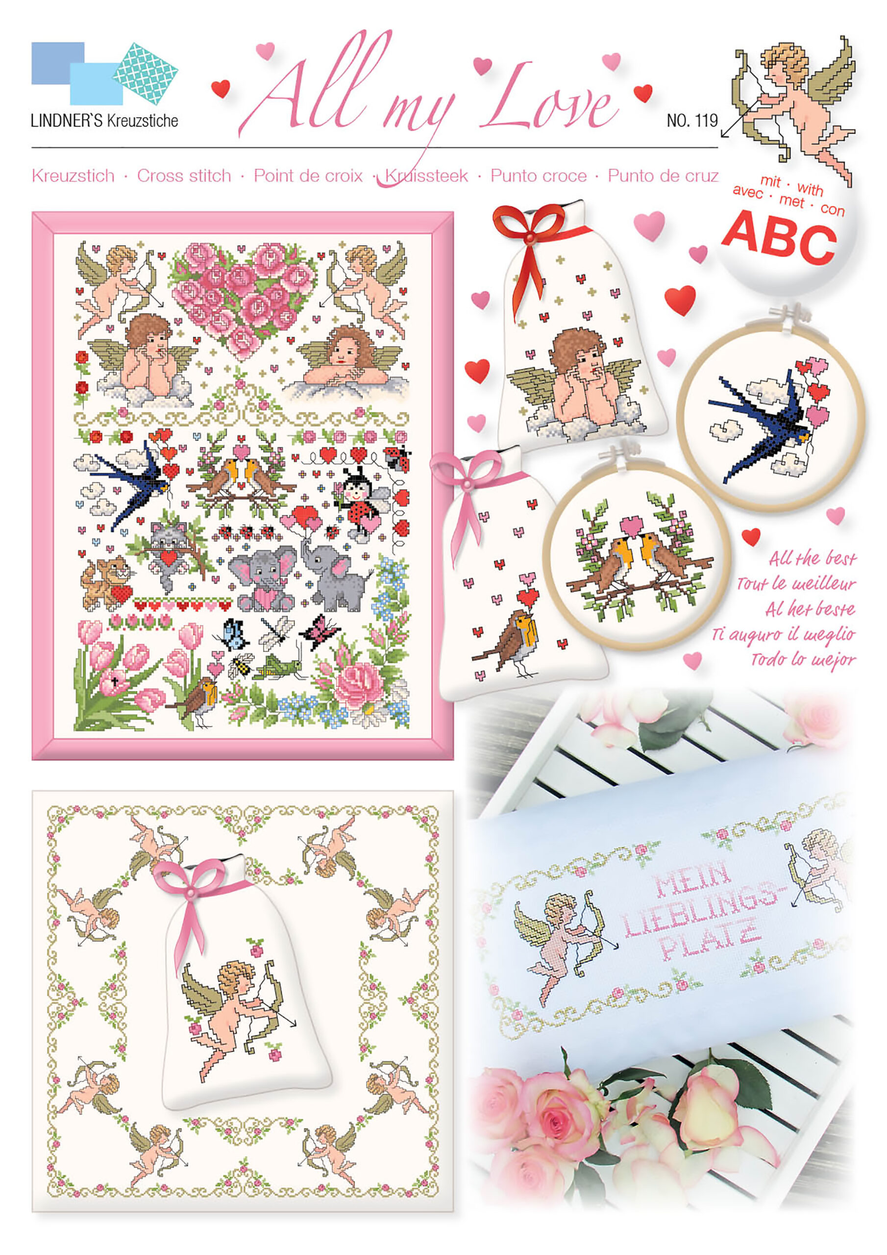 Lindners Cross Stitch Chart All My Love ePattern