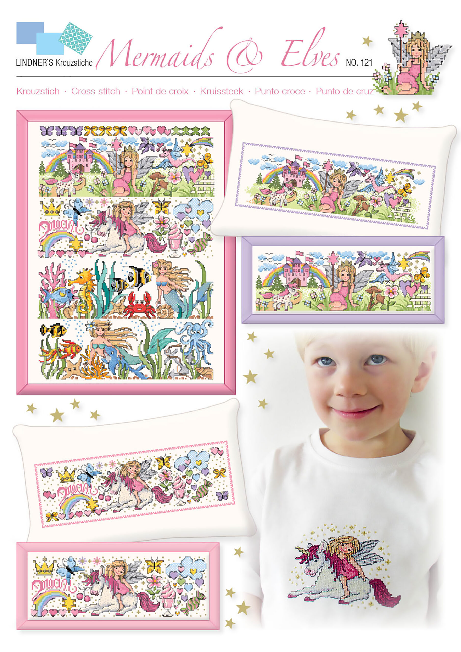 Lindners Cross Stitch Chart Mermaids Elves ePattern