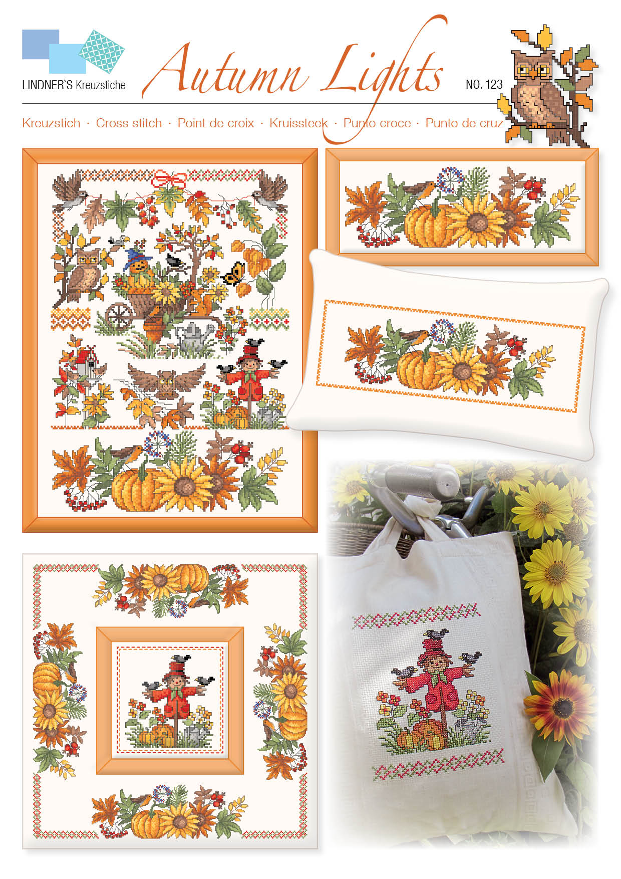Lindners Cross Stitch Chart Autumn Lights ePattern