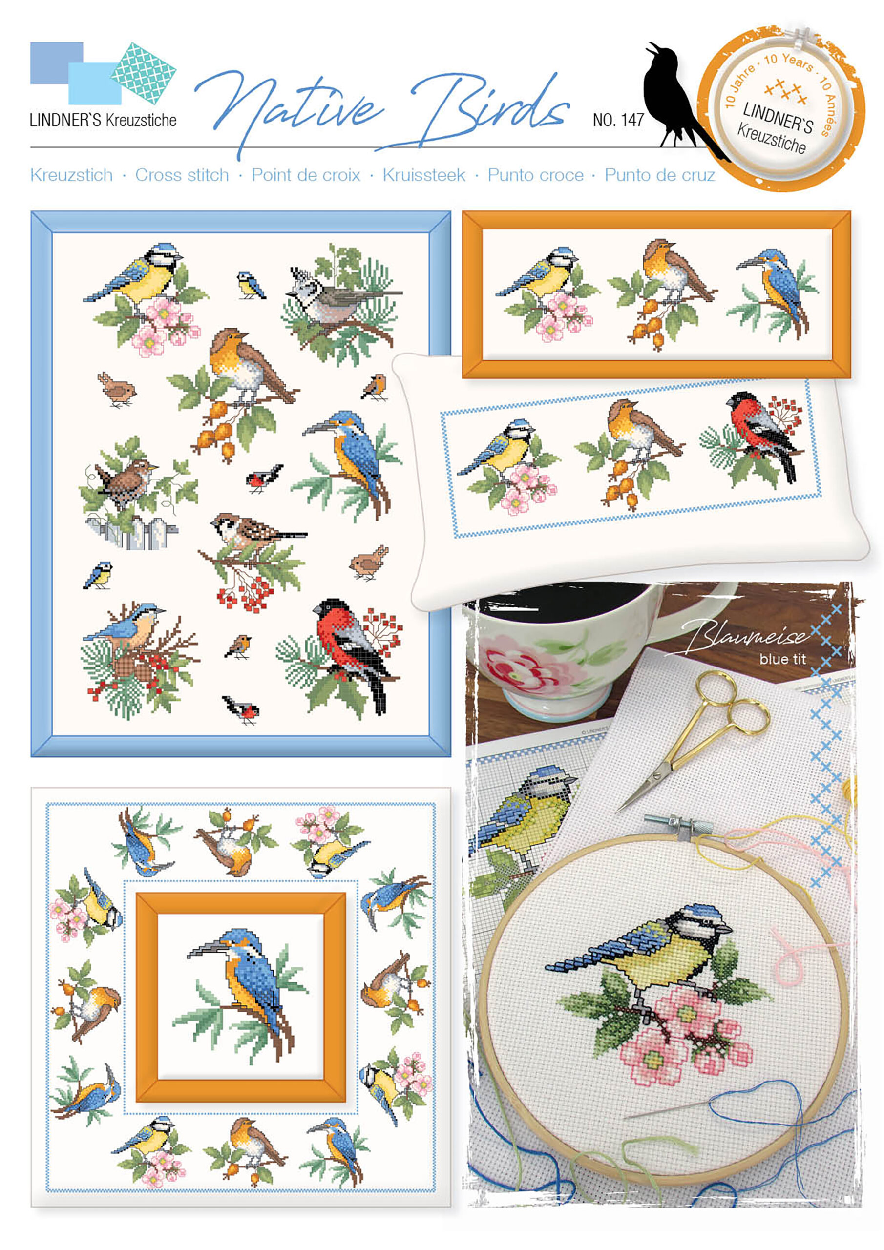 Leisure Arts ePattern XStitch Native Birds