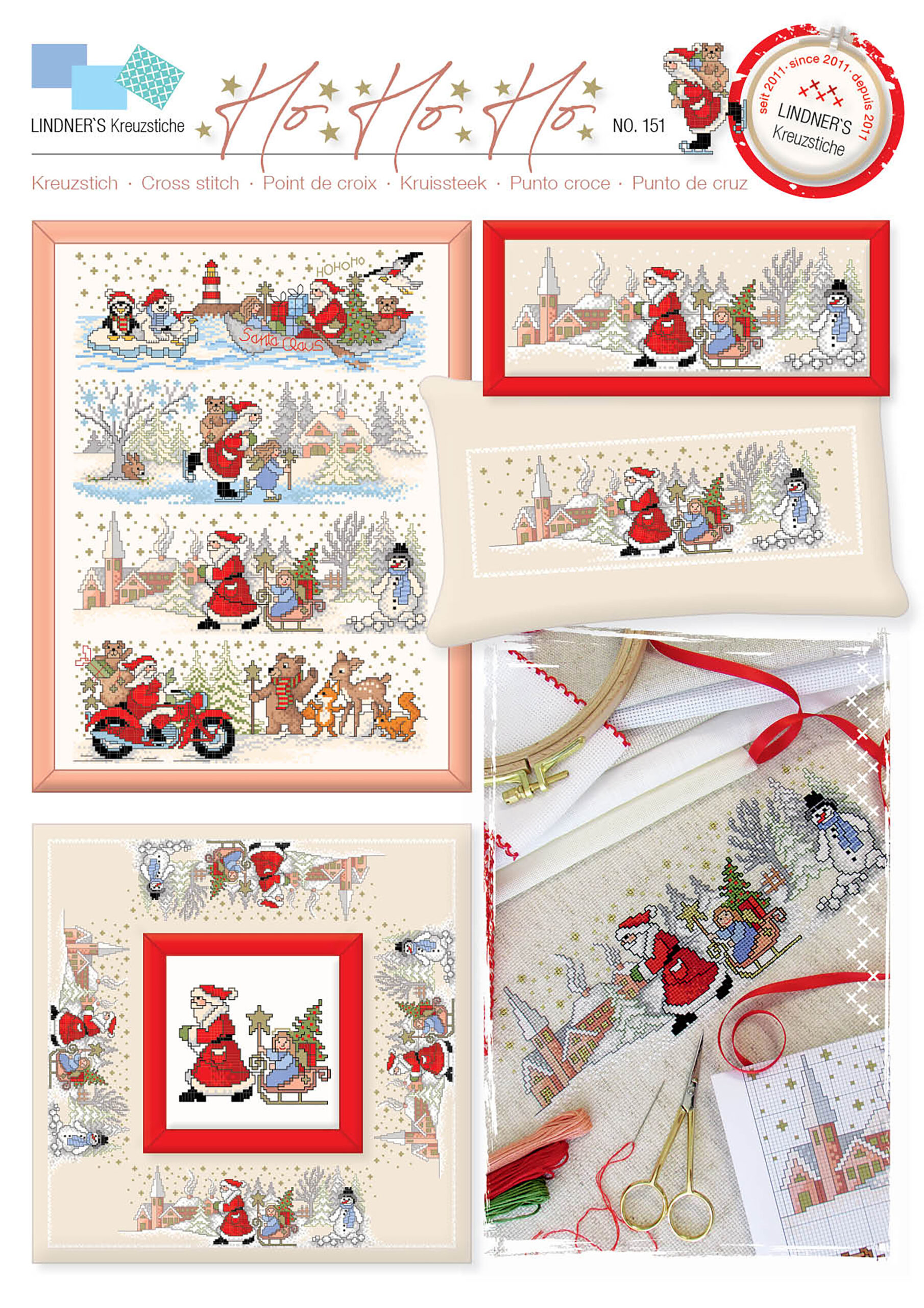 Leisure Arts ePattern XStitch Ho Ho Ho