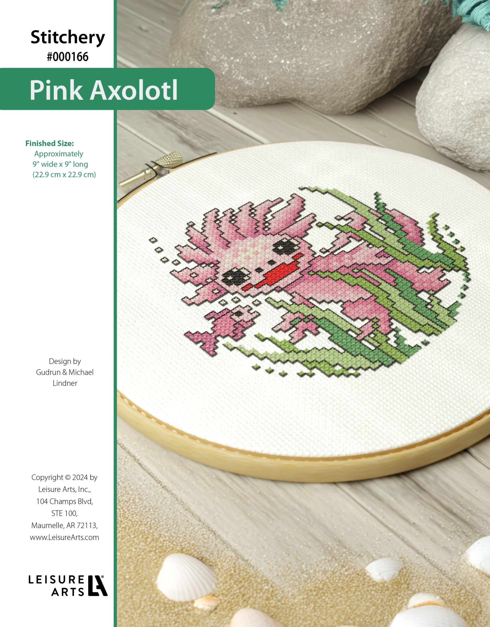 Leisure Arts ePattern XStitch Axolotl Pink