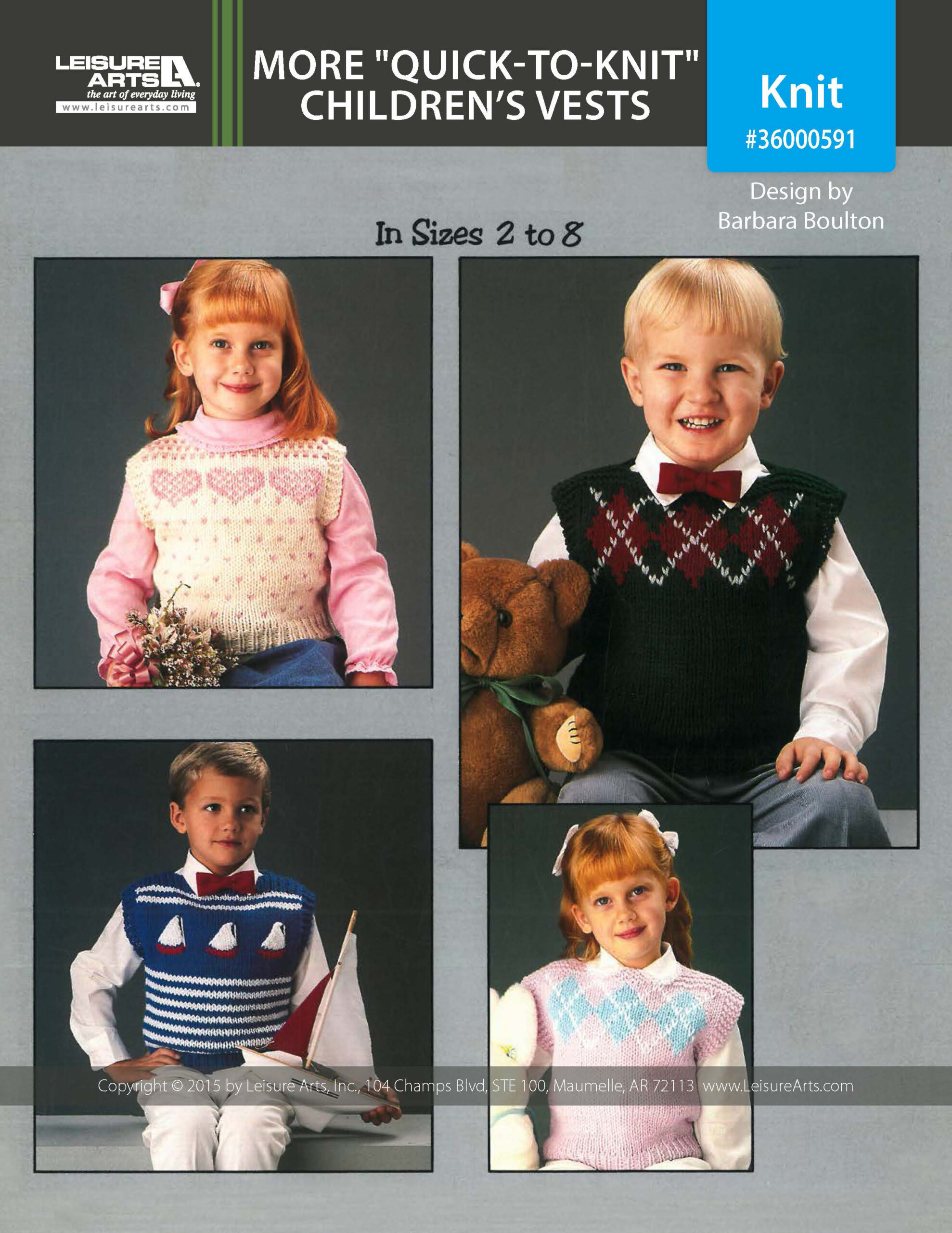 Leisure Arts Books More  inch QuicktoKnit inch Childrens Vests eBook