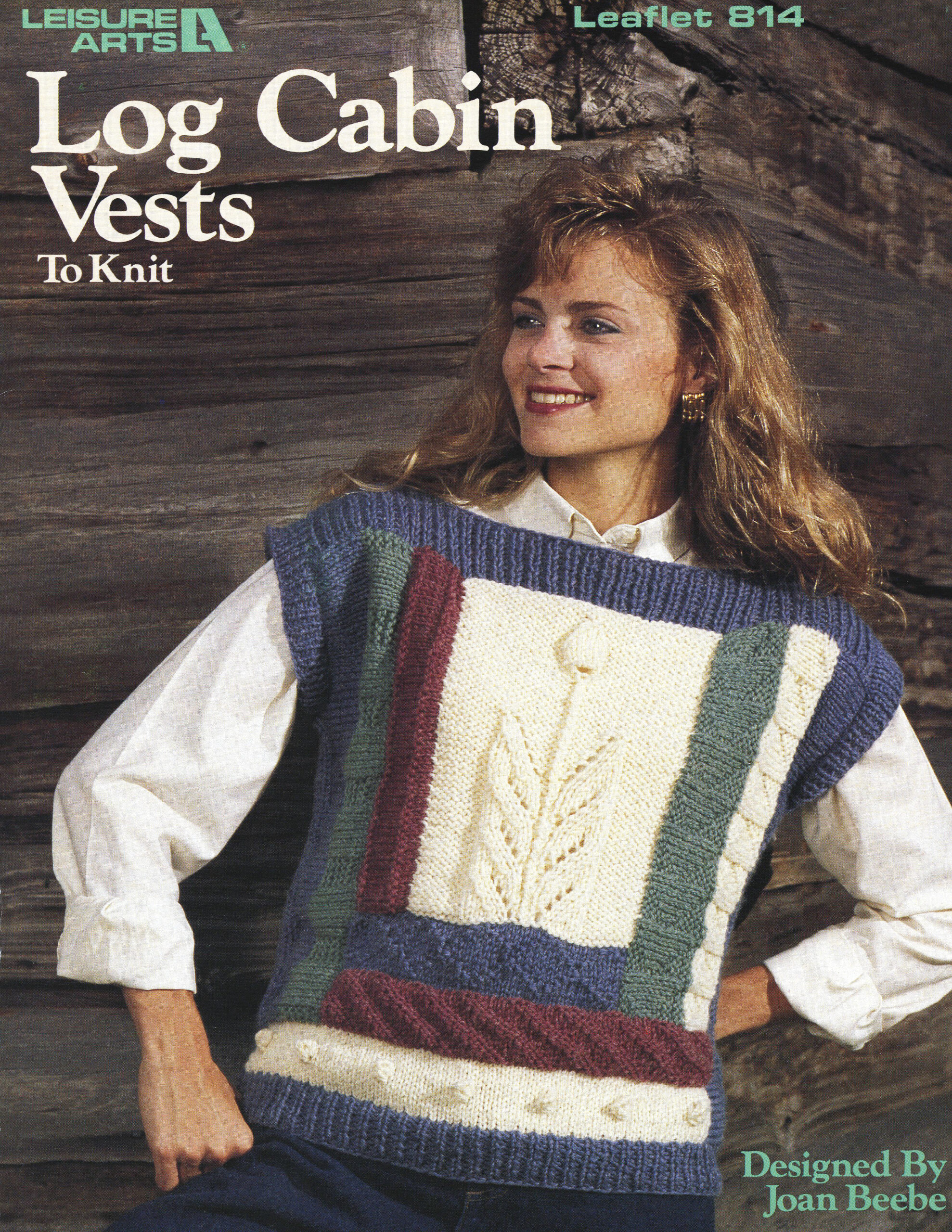 Leisure Arts Log Cabin Vests To Knit eBook