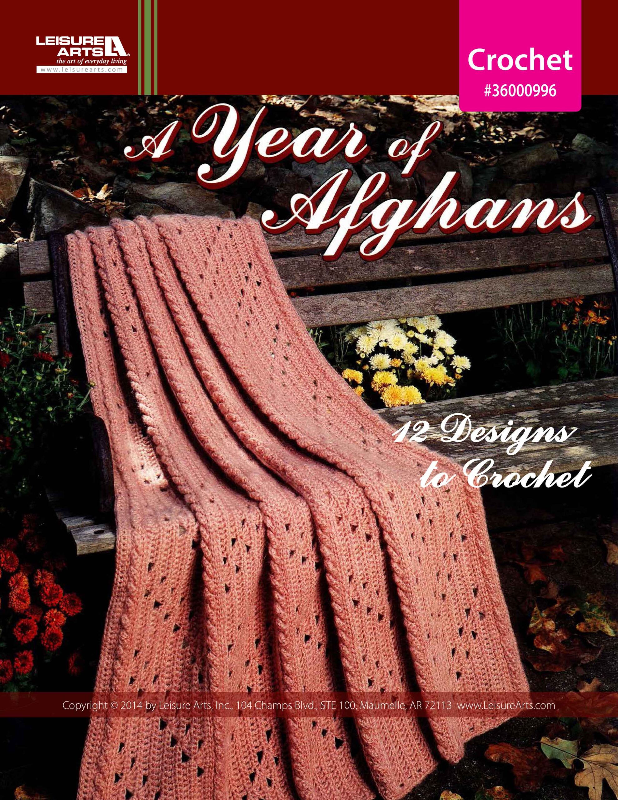 Leisure Arts A Year of Afghans Crochet eBook