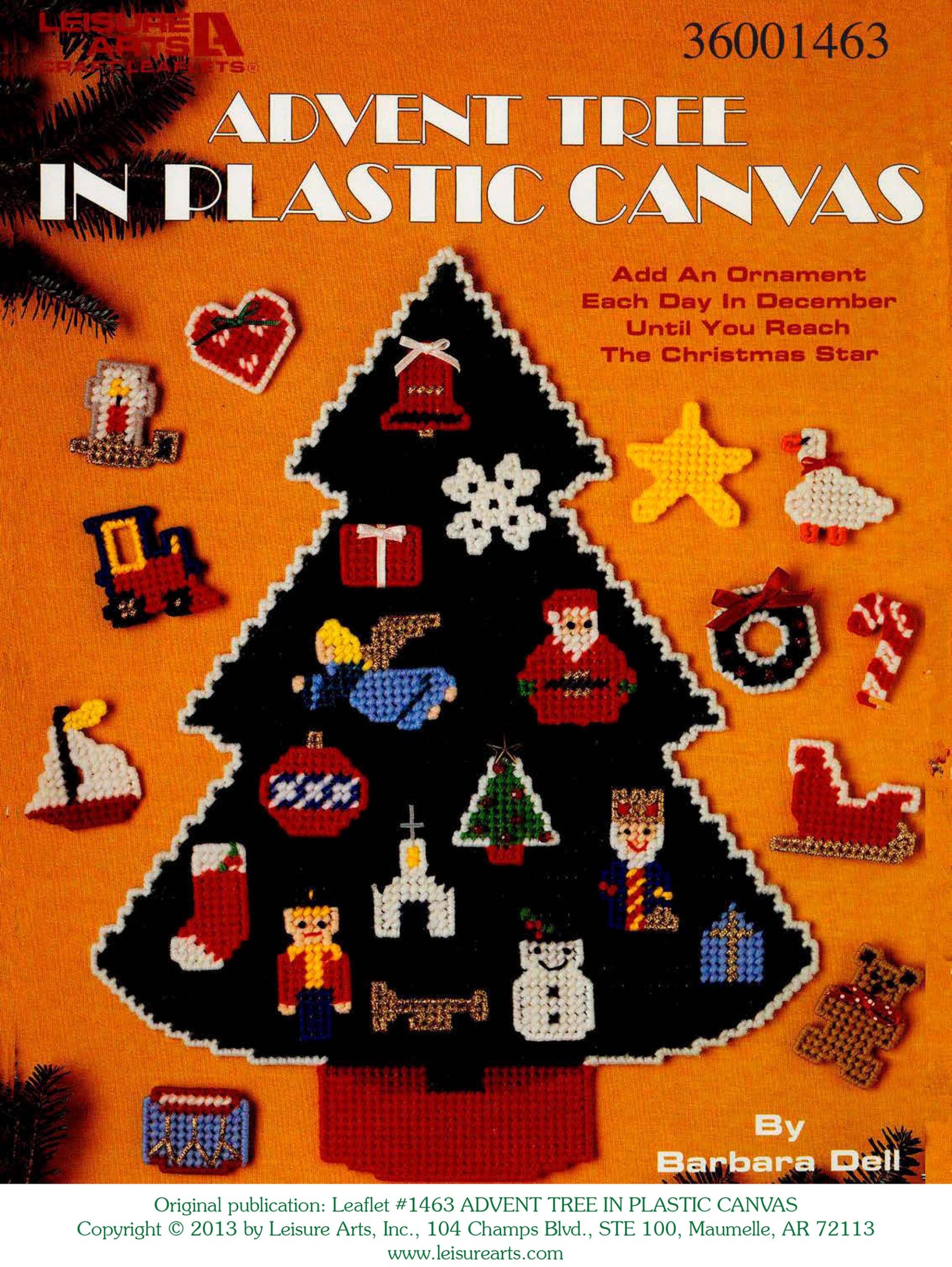 Leisure Arts Advent Tree in Plastic Canvas 1 ePattern