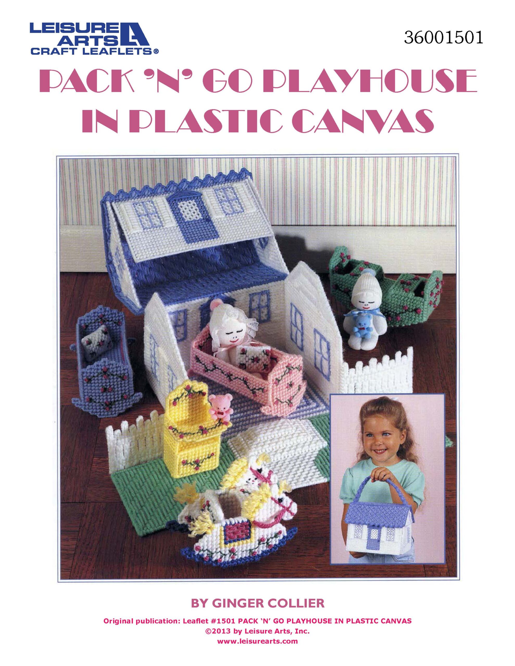 Leisure Arts eBook Packn Go Playhouse in Plastic Canvas