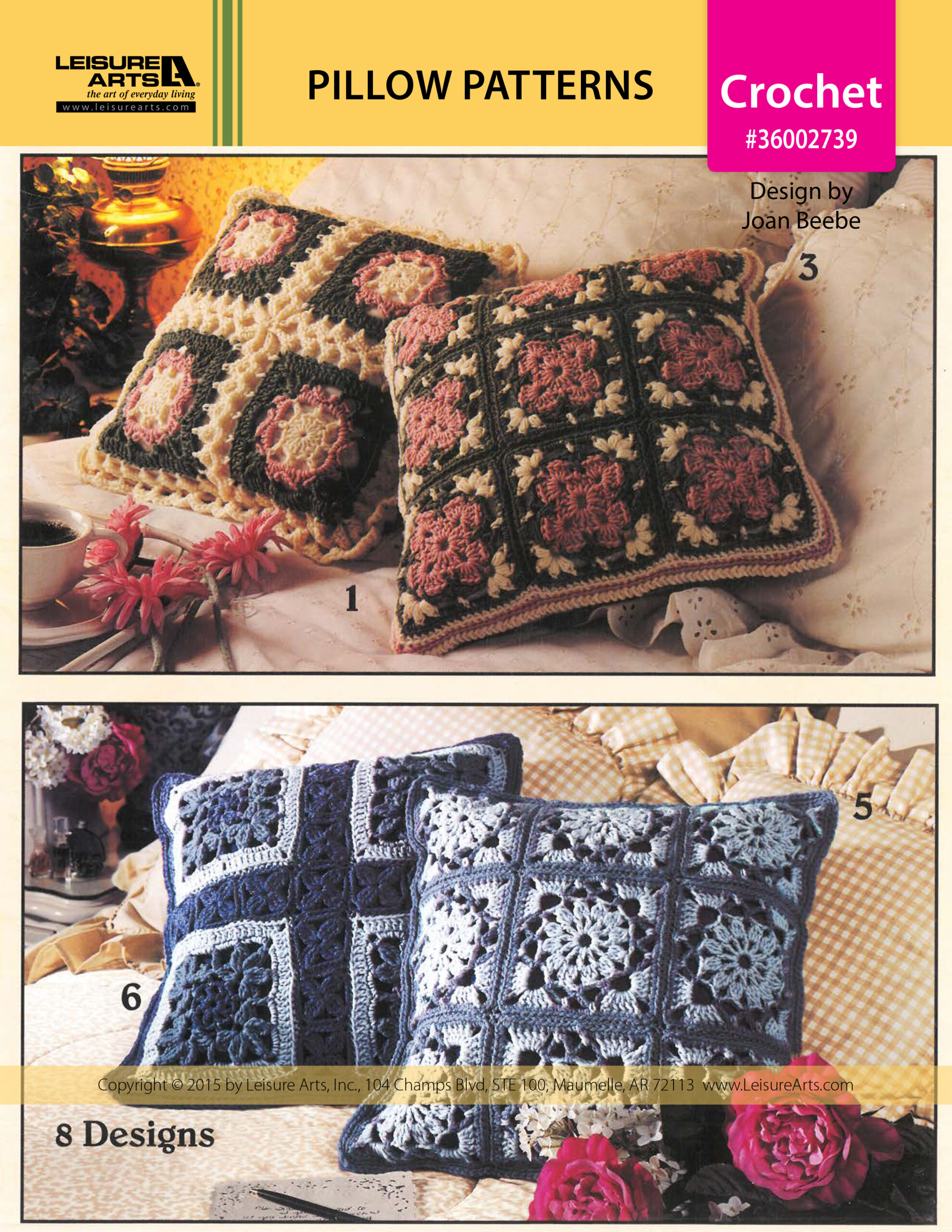 Leisure Arts Pillow Crochet eBook