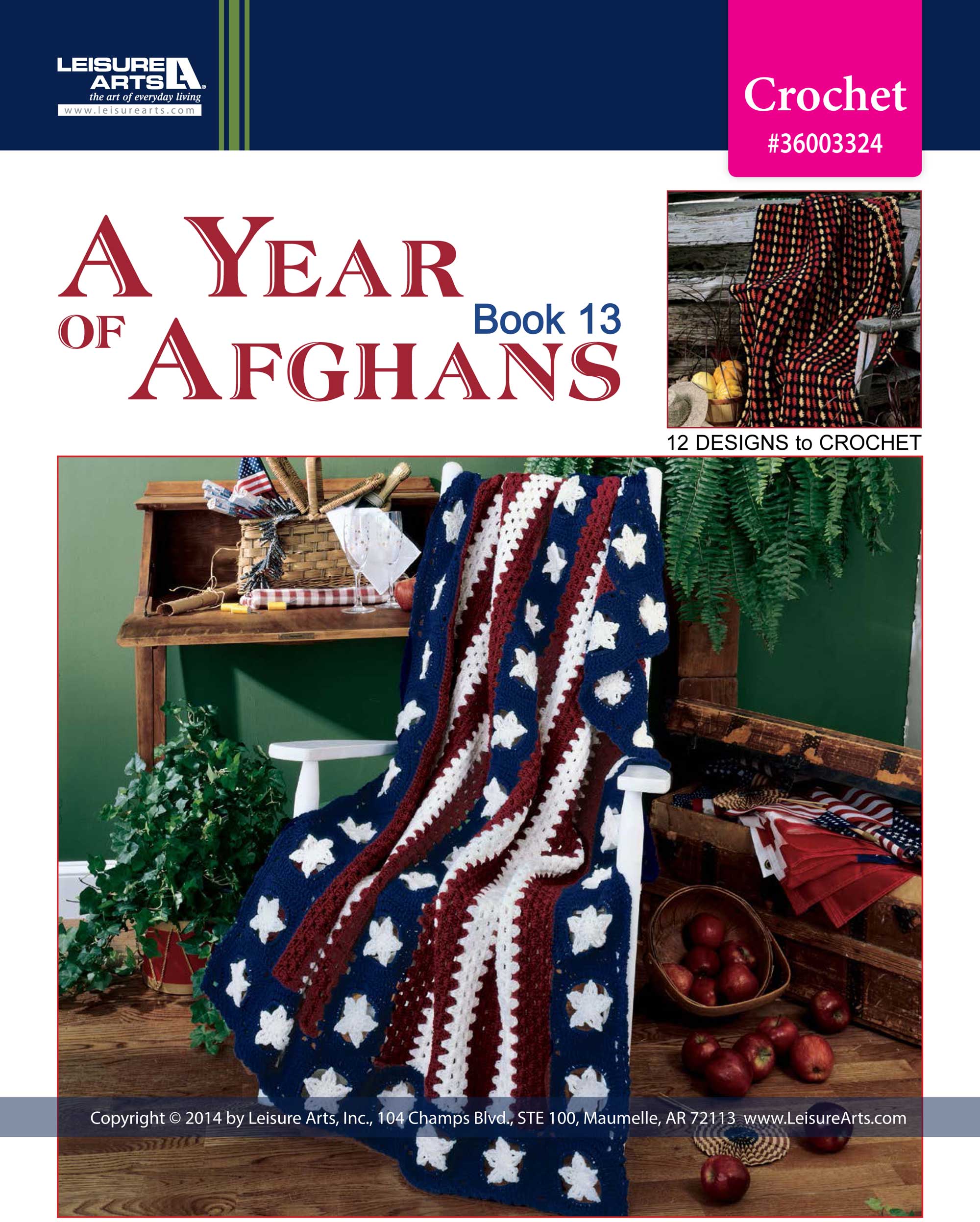 Leisure Arts A Year of Afghans Book 13 Crochet eBook