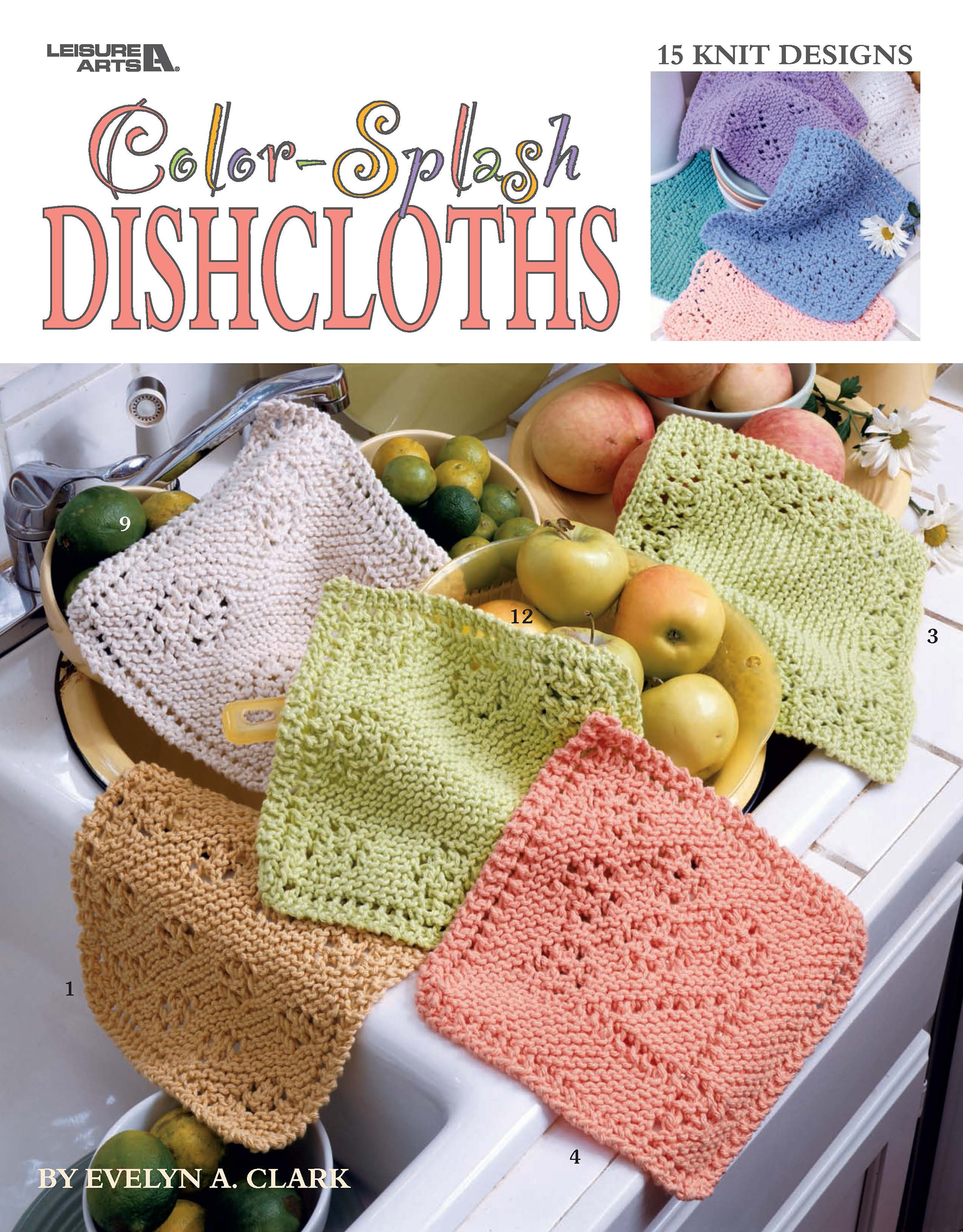 Leisure Arts ColorSplash Dishcloths Knit eBook