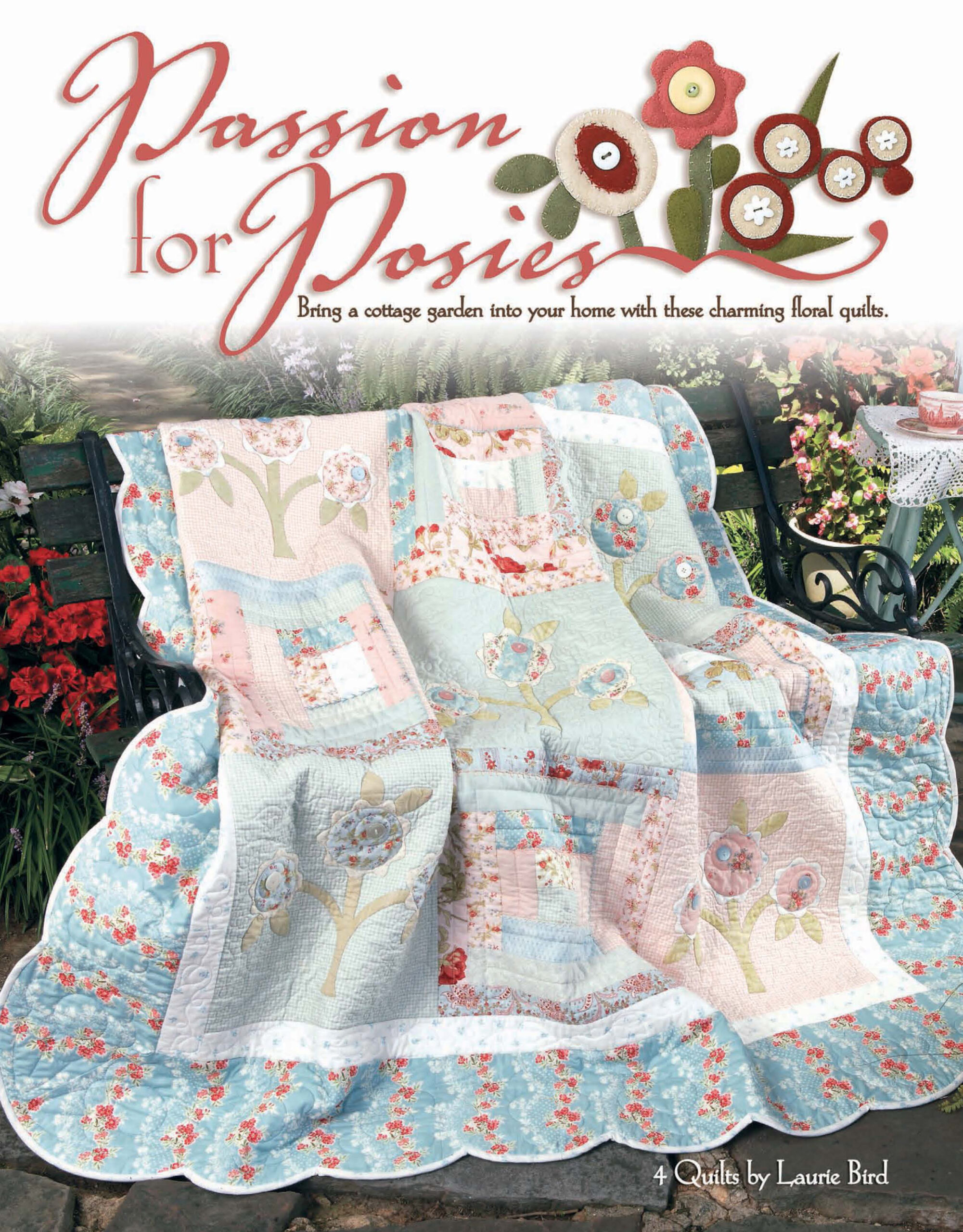 Leisure Arts Passion For Posies Quilt eBook