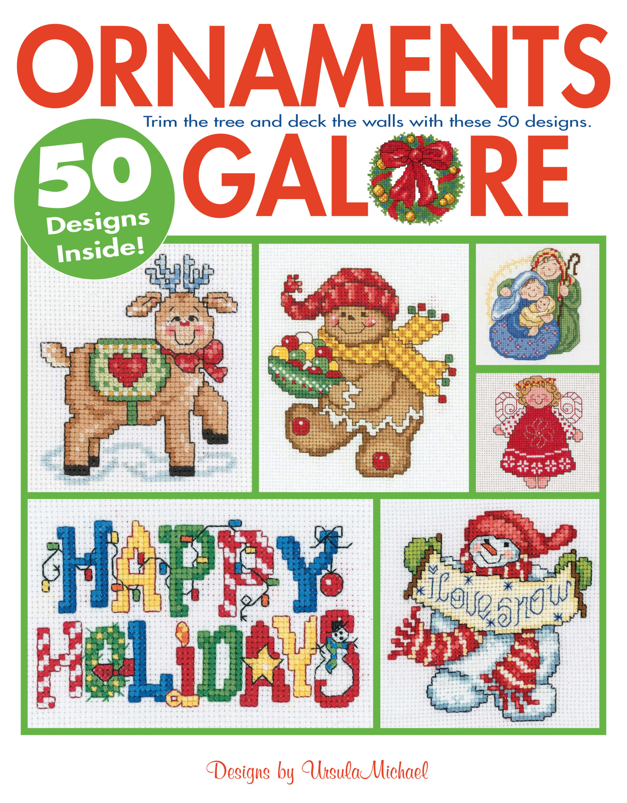 Leisure Arts Ornaments Galore Cross Stitch eBook