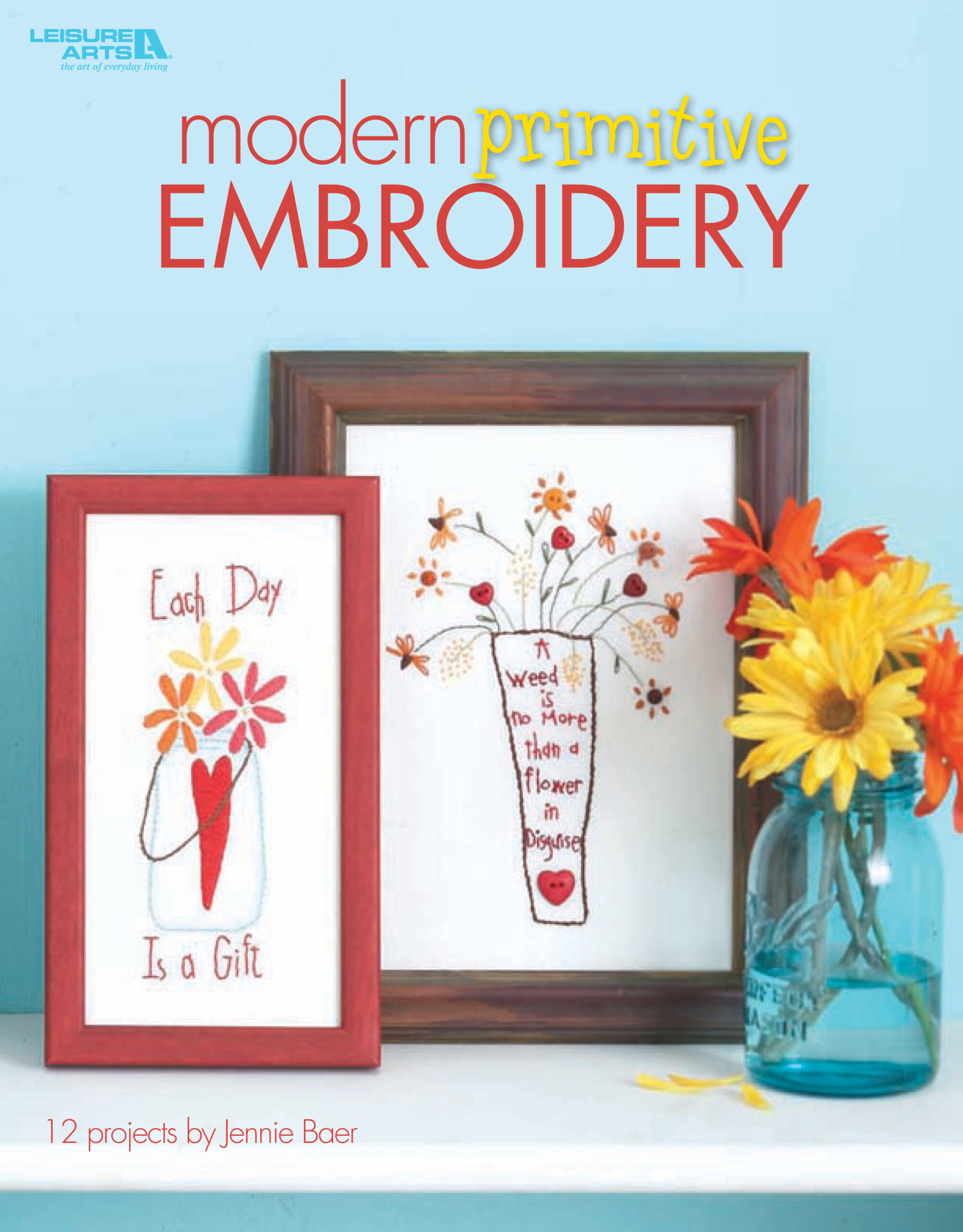 Leisure Arts Modern Primitive Embroidery eBook
