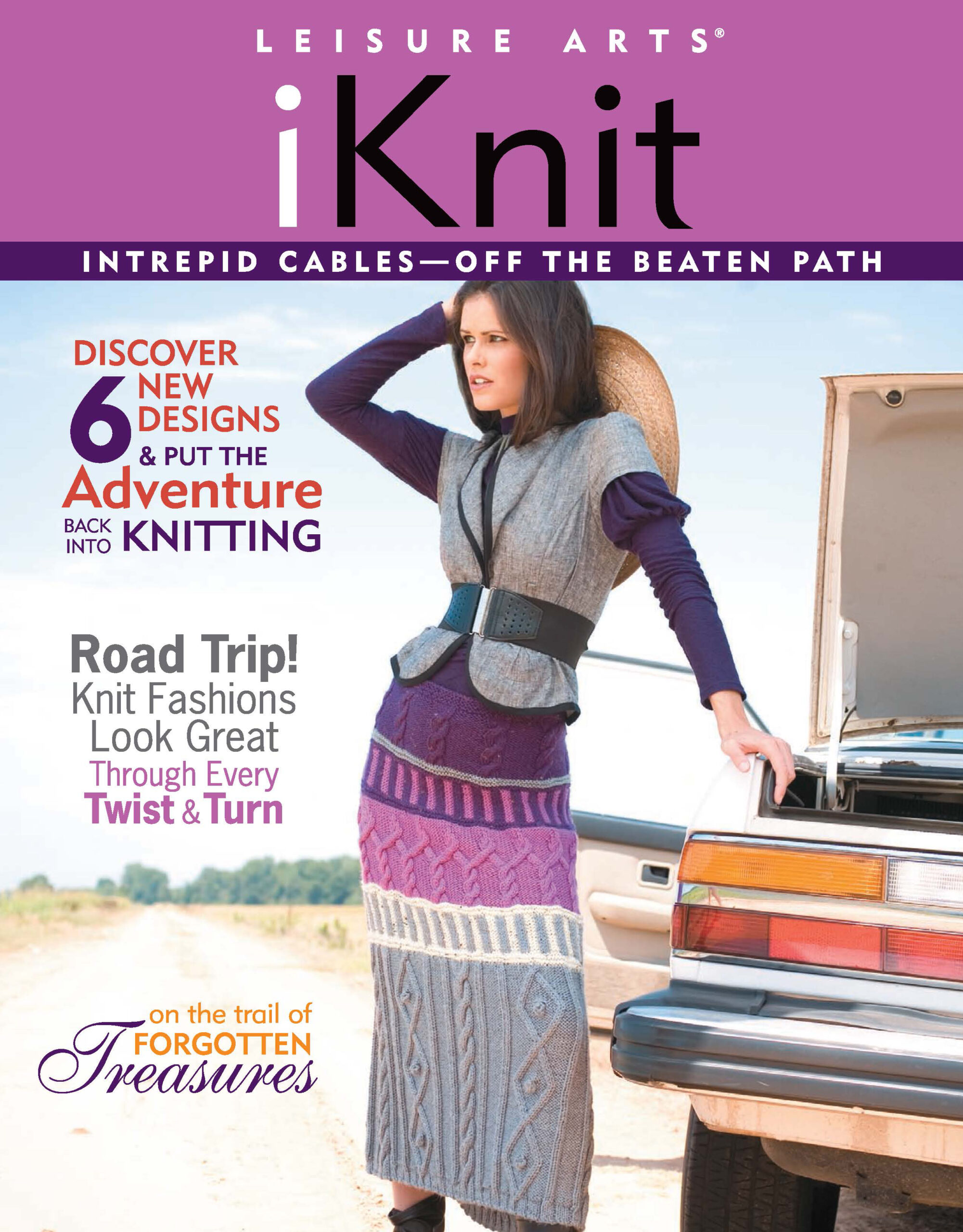 Leisure Arts iKnit Intrepid CablesOff Beaten Path eBook