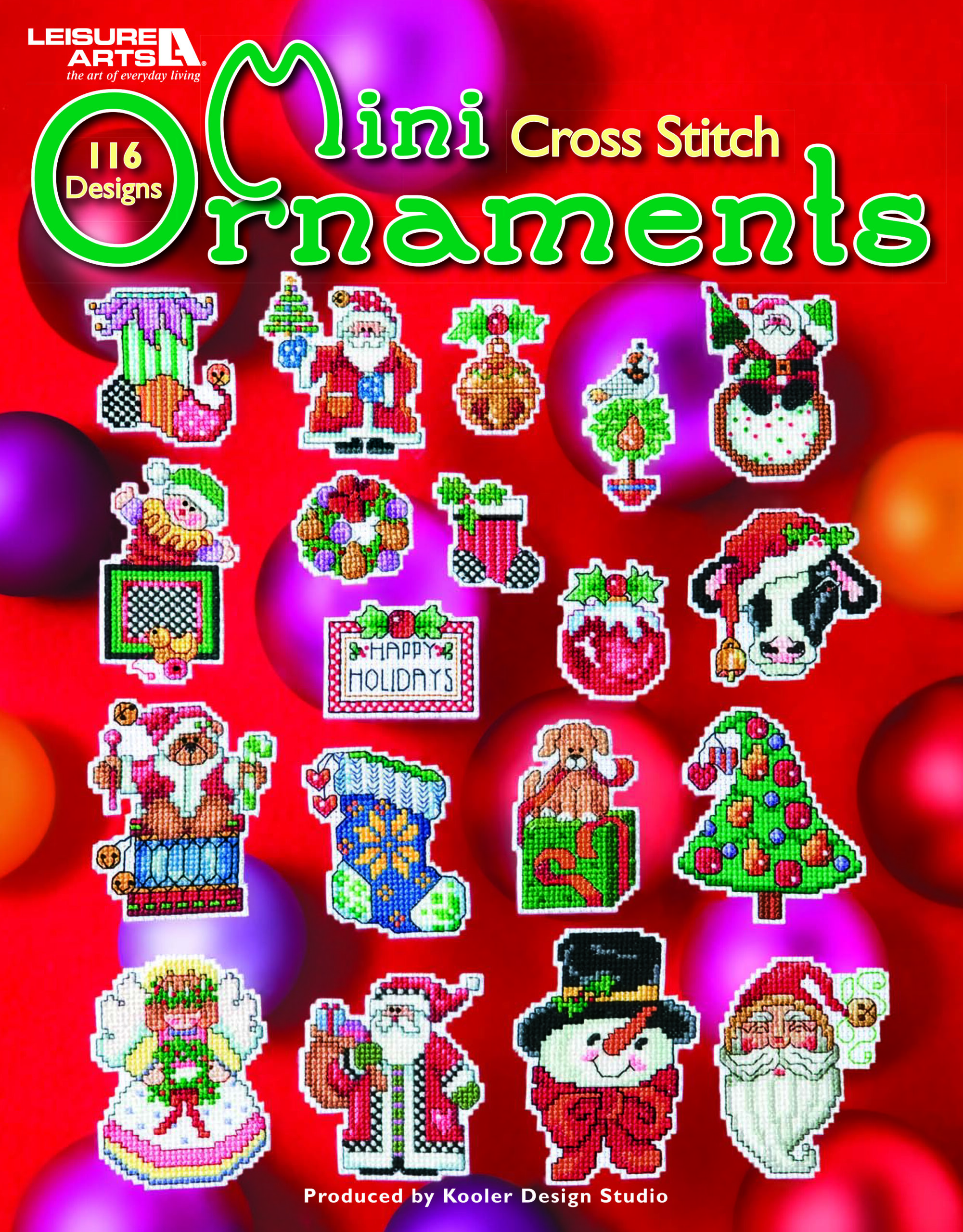 Leisure Arts Mini Cross Stitch Ornaments eBook