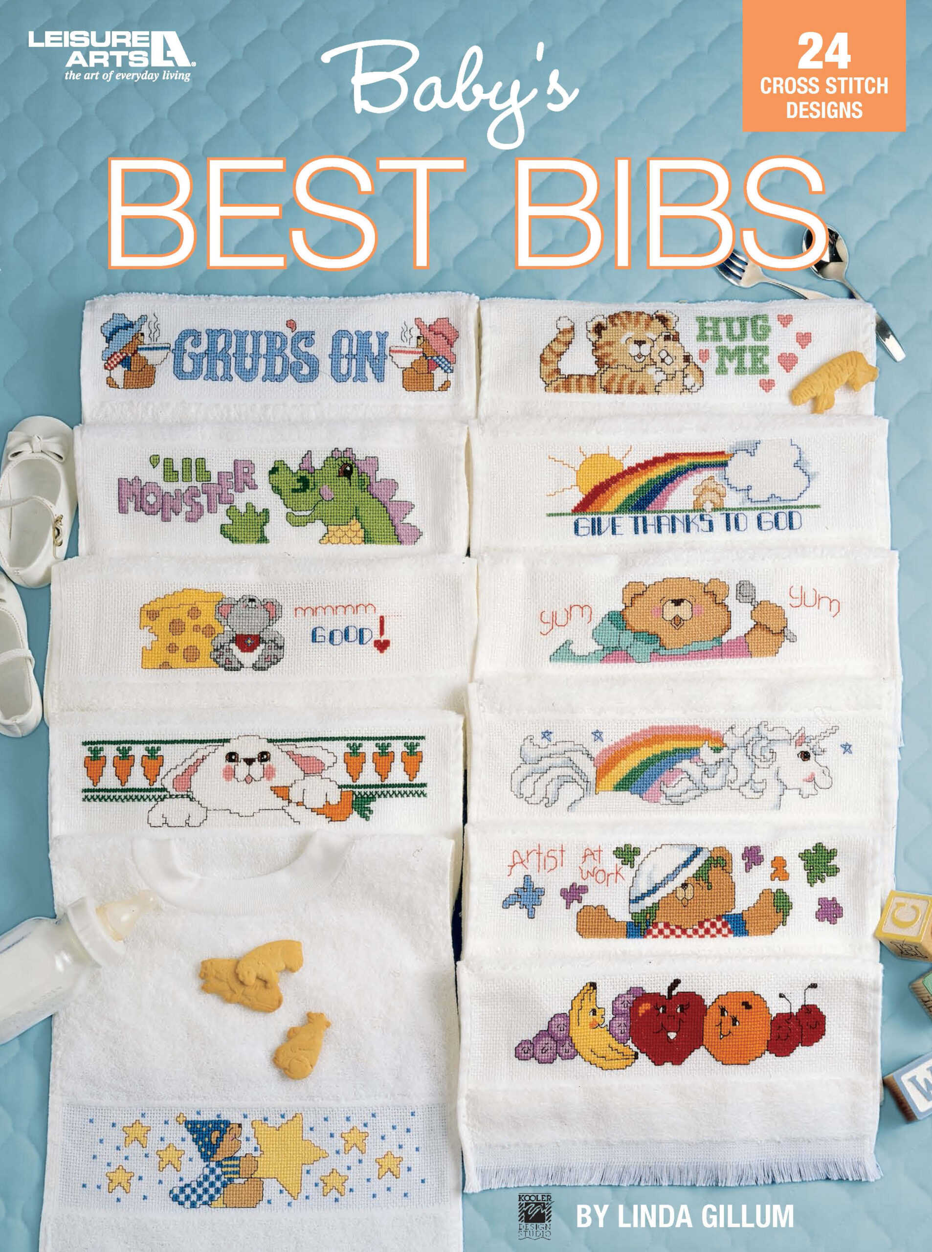 Leisure Arts Babys Best Bibs Cross Stitch eBook