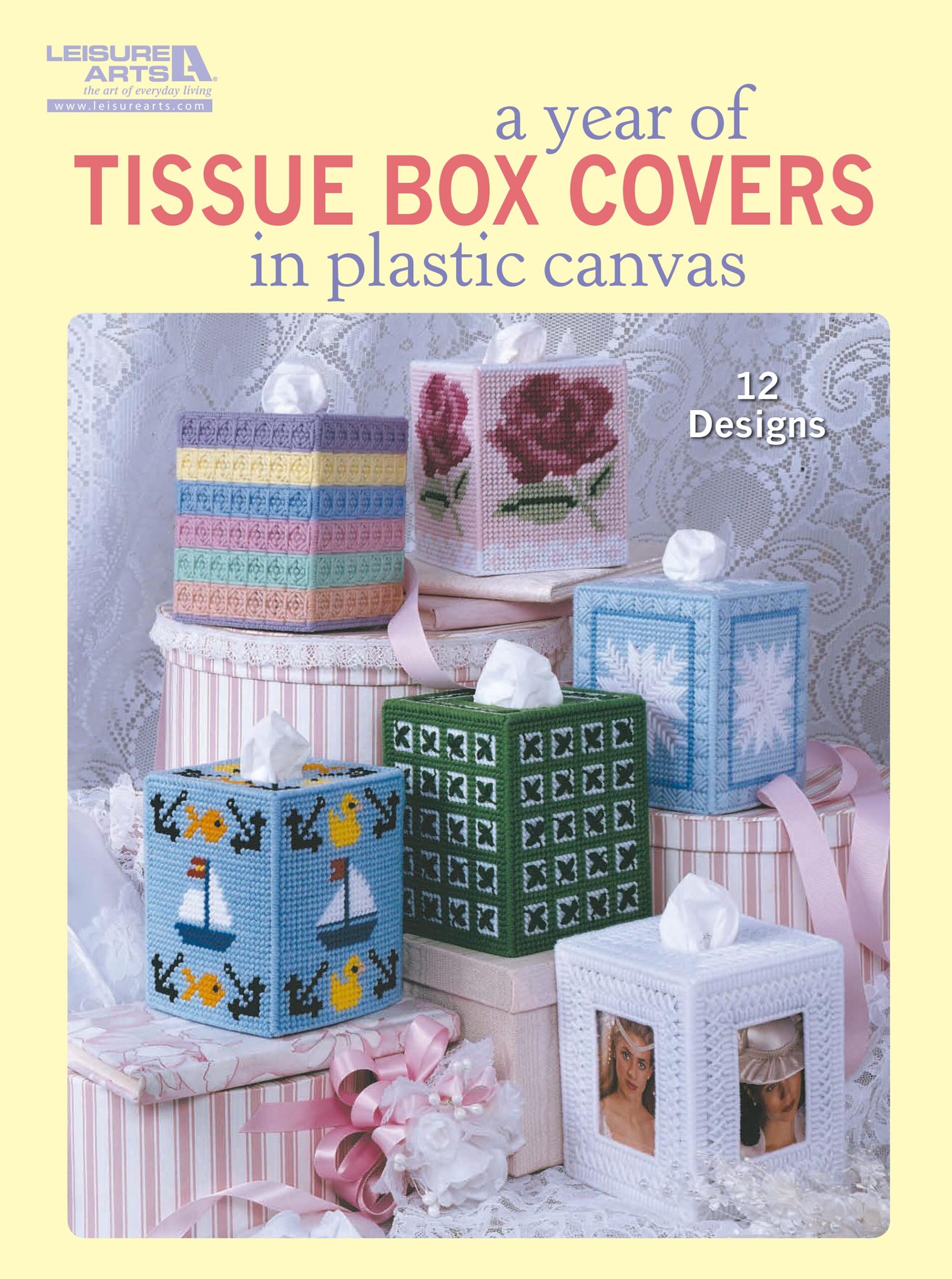 Leisure Arts A Year of Tissue Box Covers Plastic Canvas eBook