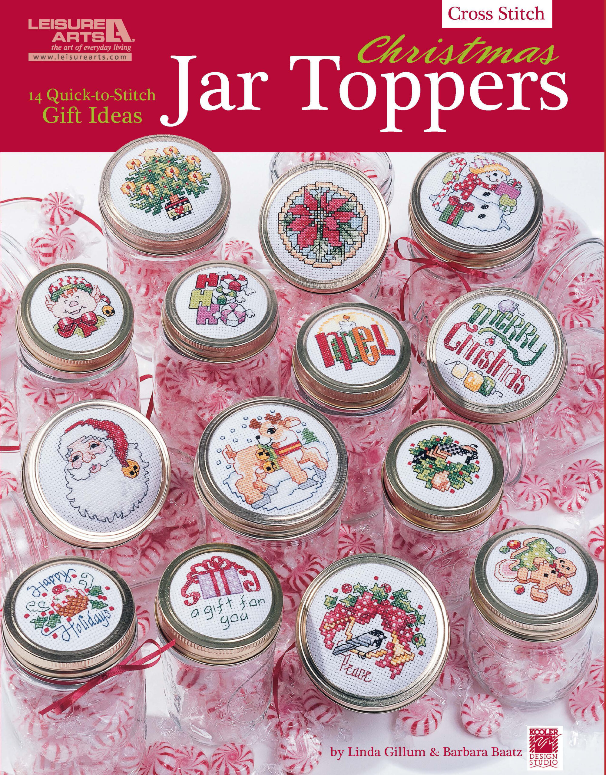 Leisure Arts Christmas Jar Toppers Cross Stitch eBook