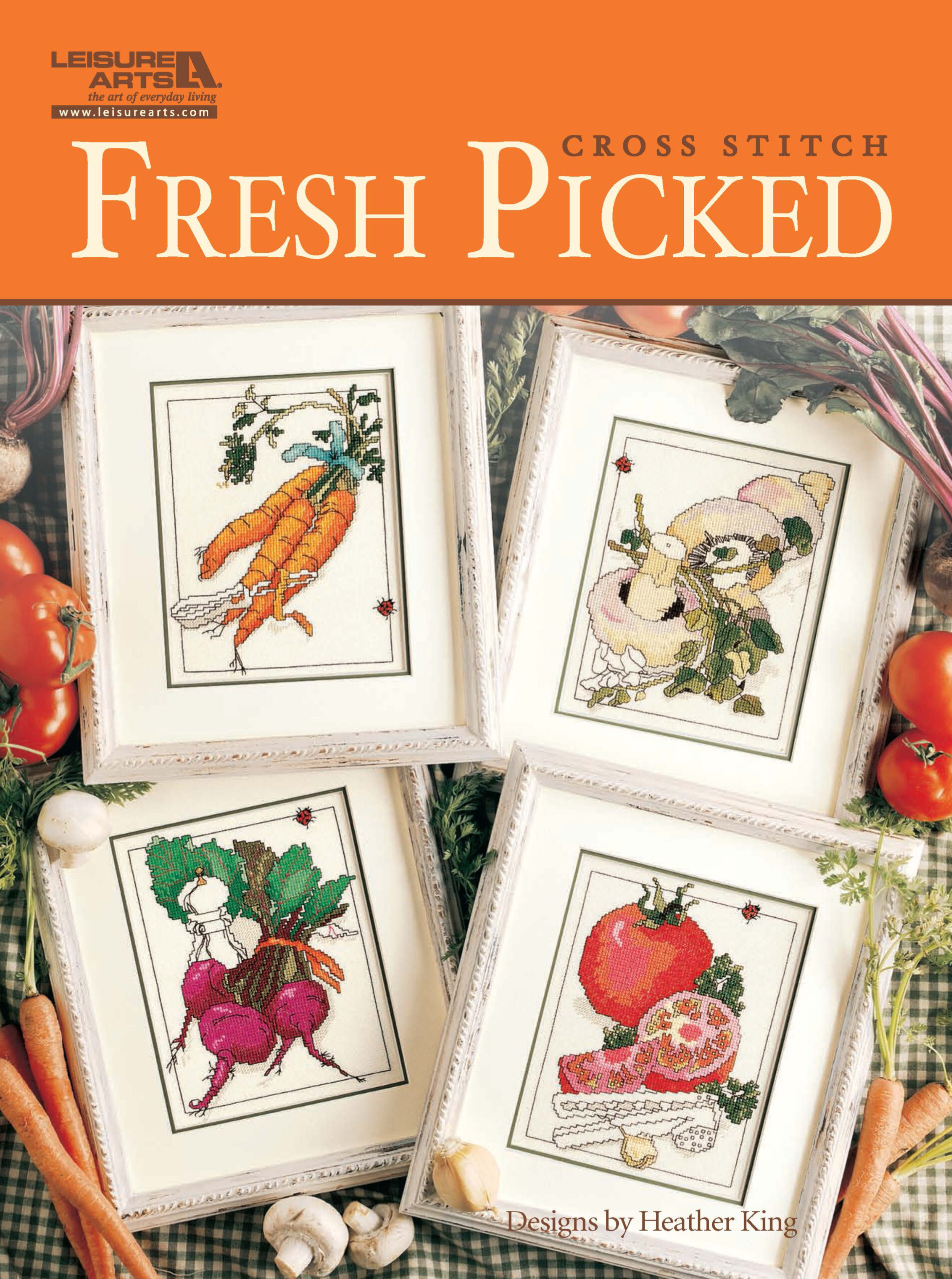 Leisure Arts Fresh Picked Cross Stitch eBook