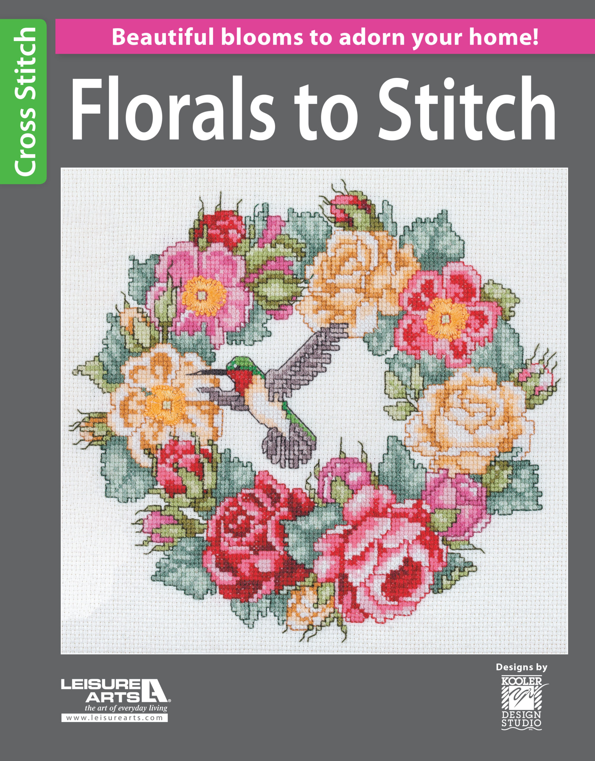 Leisure Arts Florals To Stitch Cross Stitch eBook