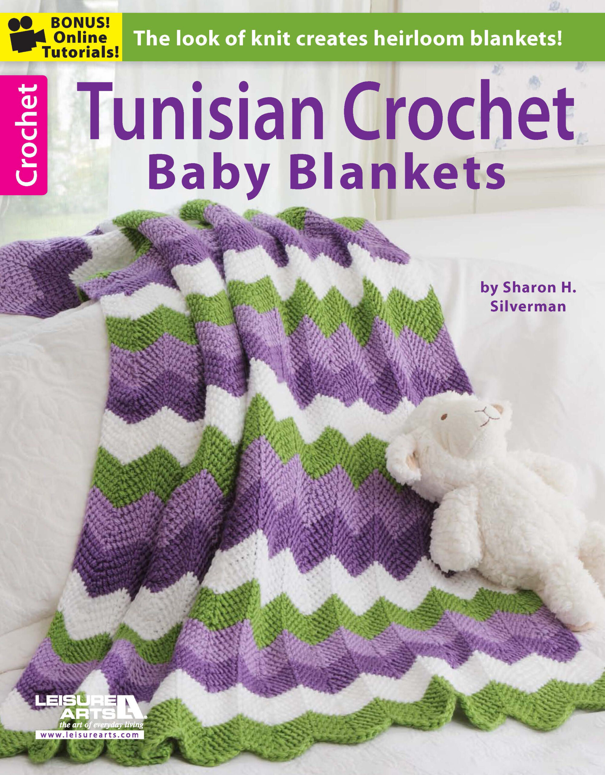 Leisure Arts Tunisian Crochet Baby Blankets eBook