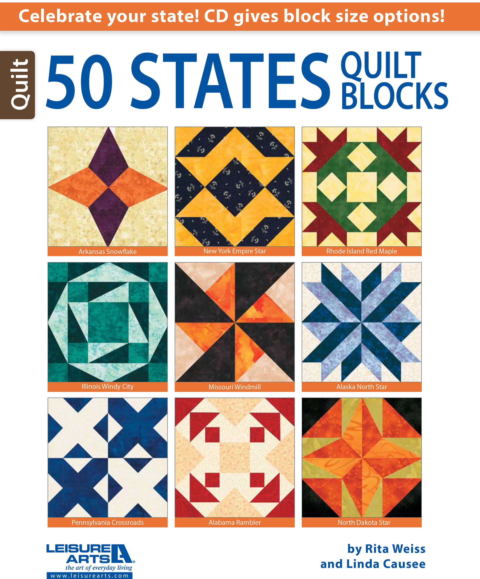 Leisure Arts 50 States Quilt Blocks eBook