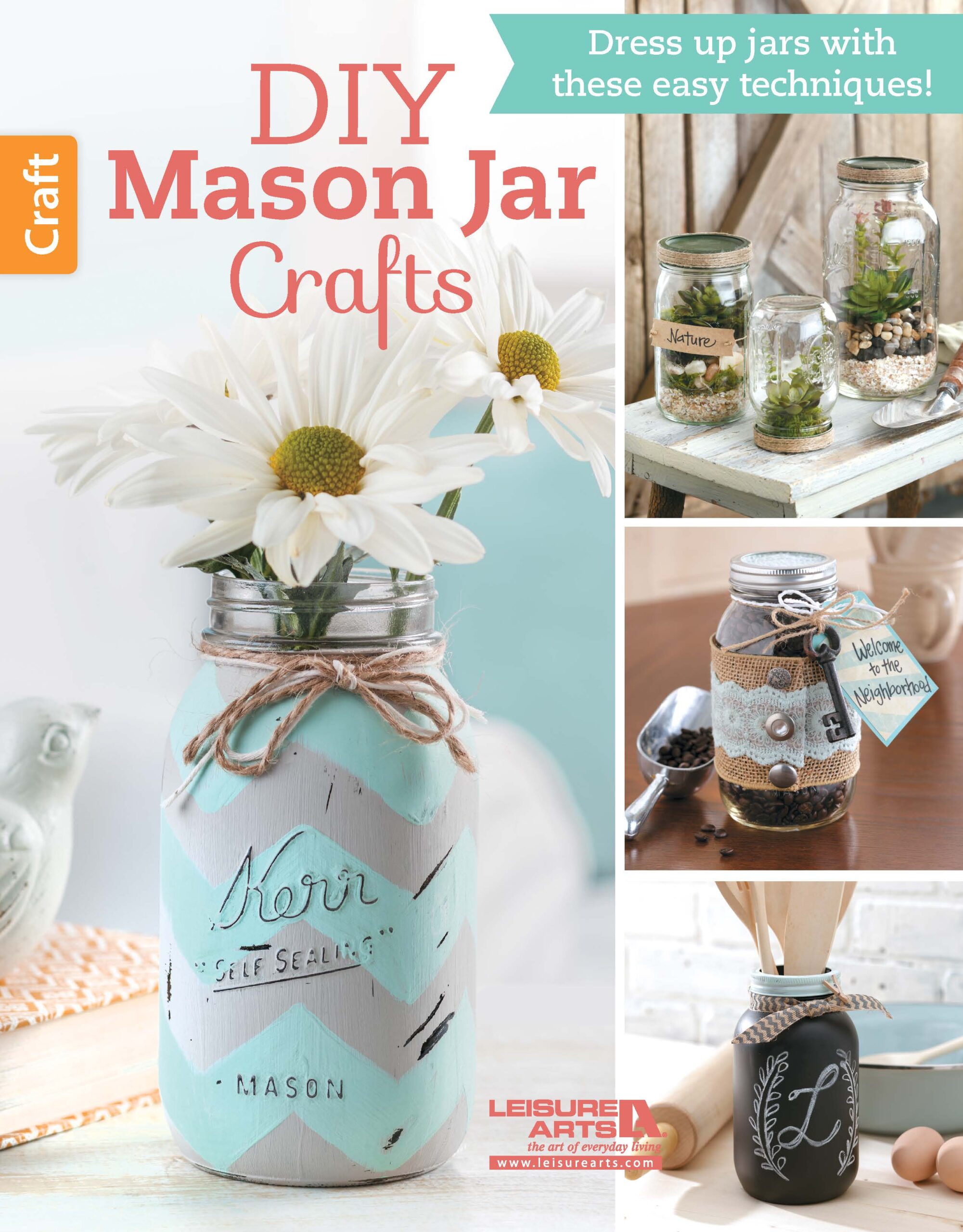 Leisure Arts DIY Mason Jar Crafts eBook