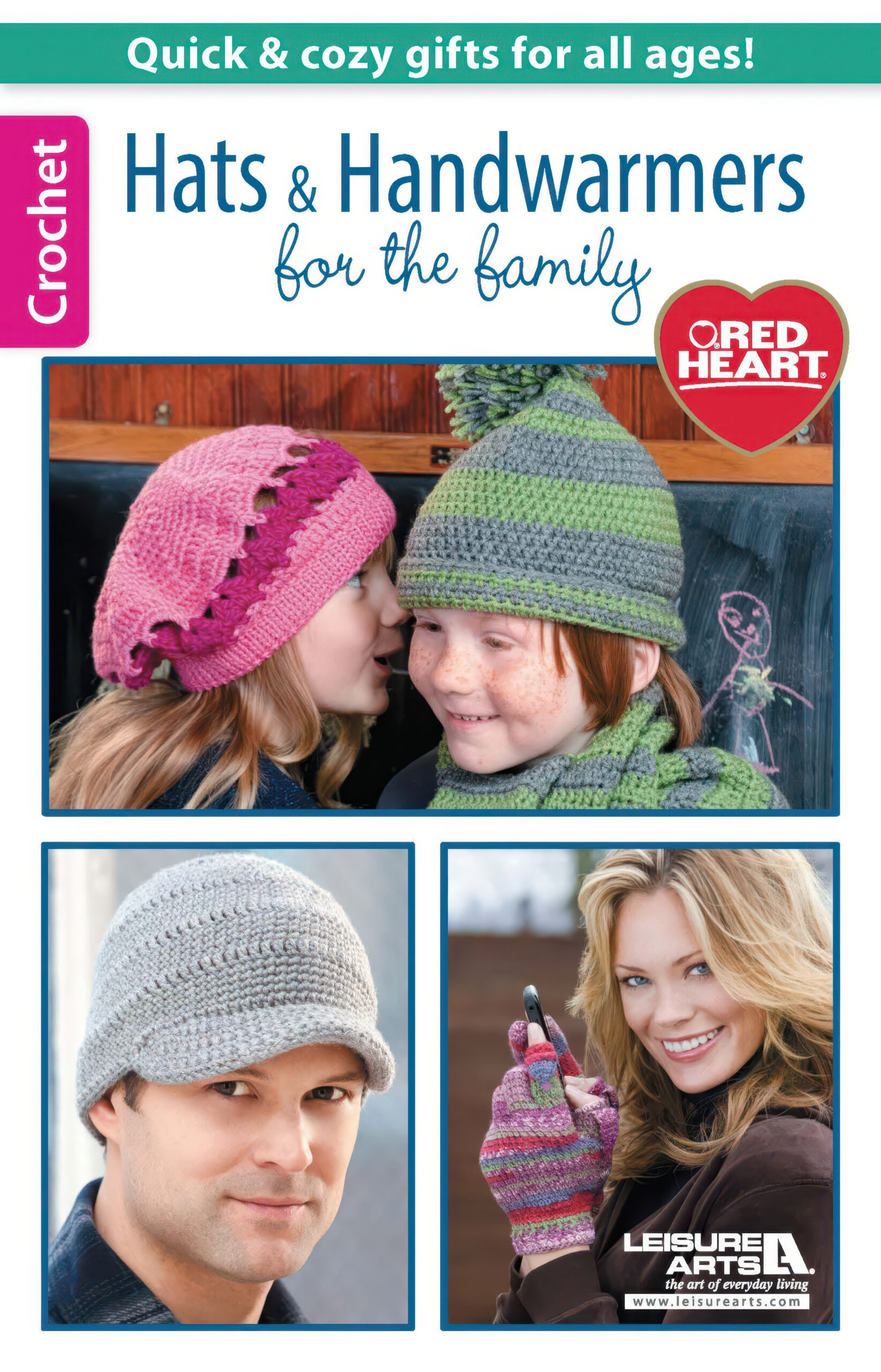 Leisure Arts eBook Hats Handwarmers for the Family