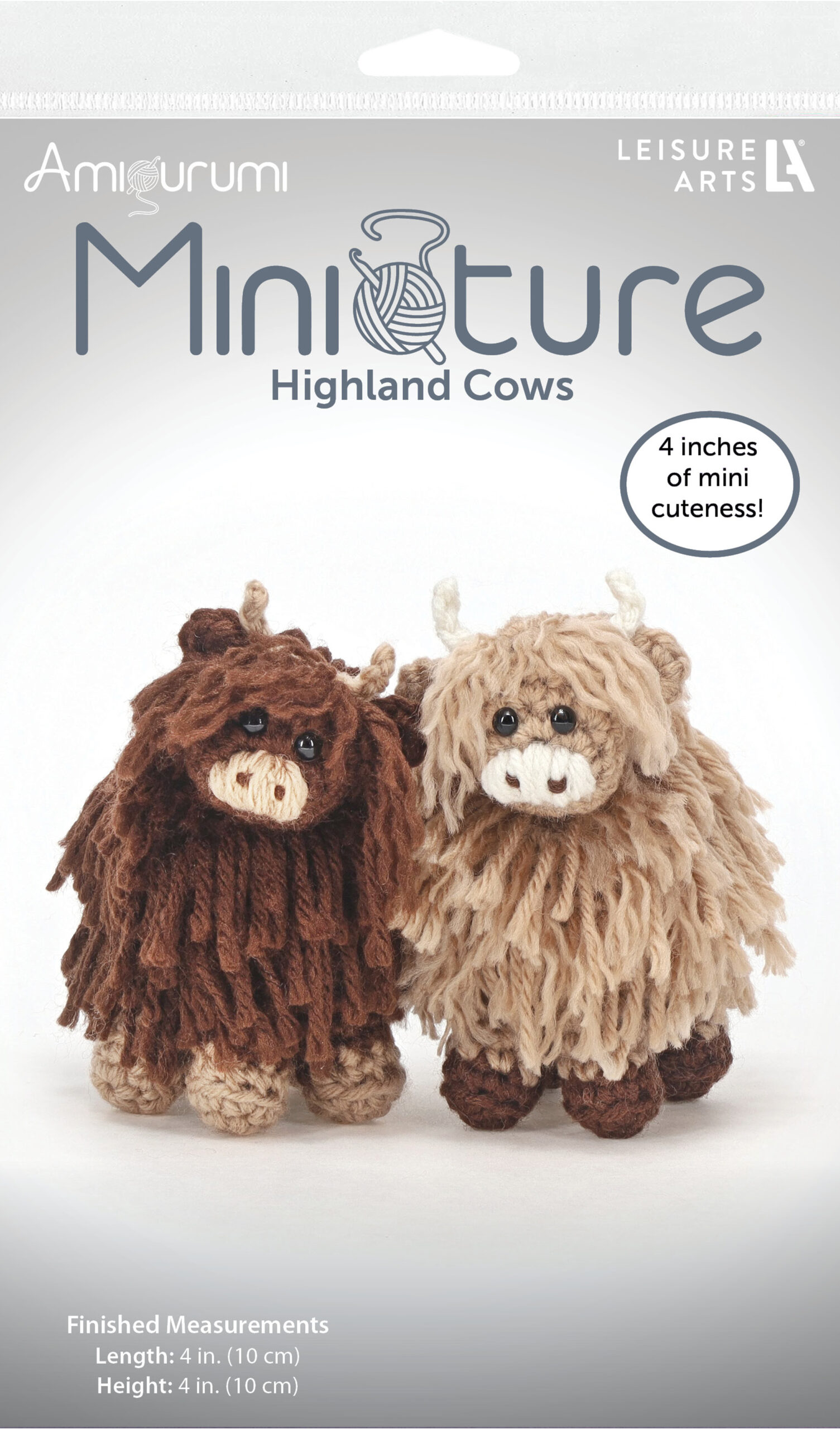 Leisure Arts Amigurumi Miniatures Highland Cows