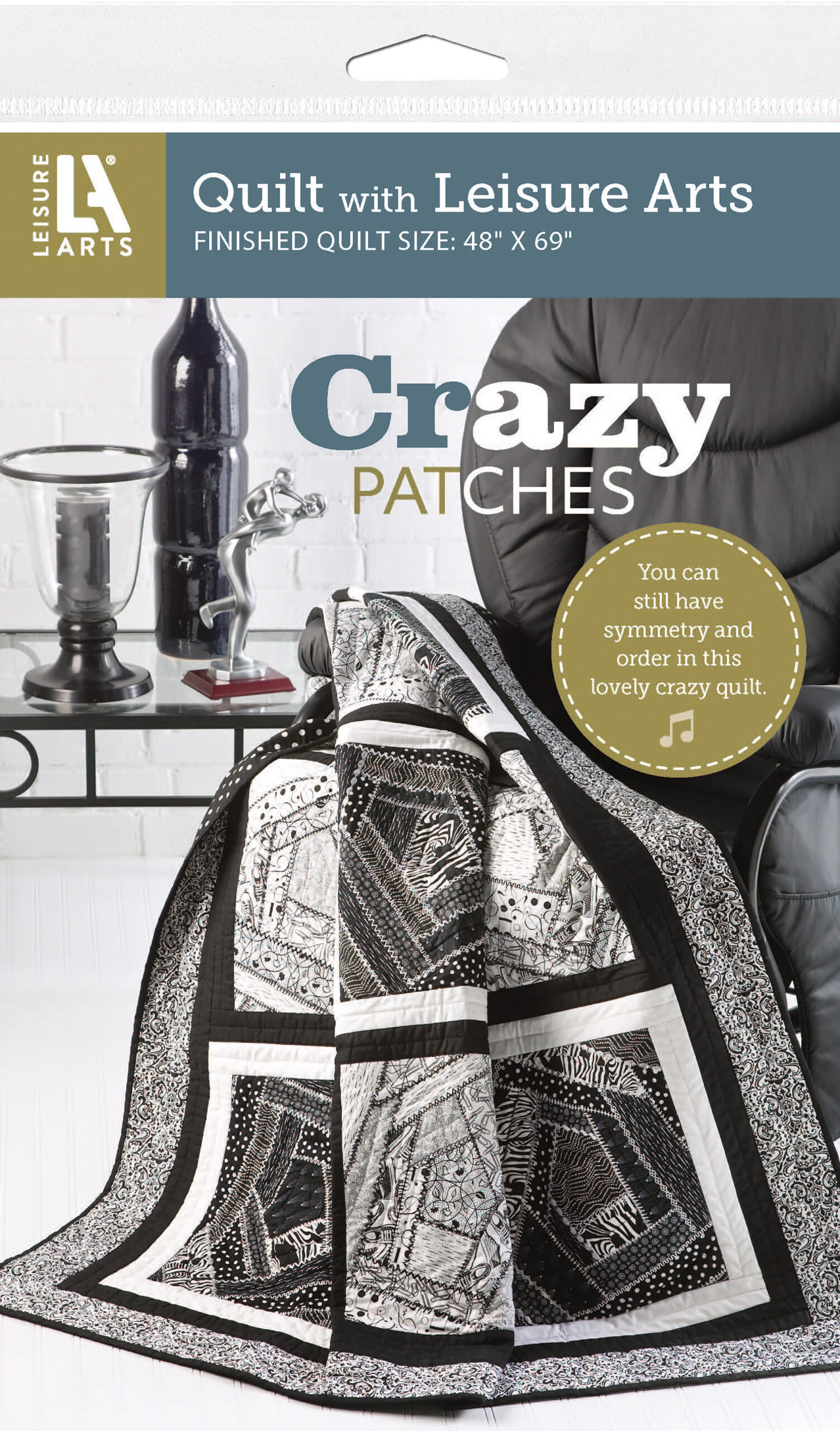 Leisure Arts Crazy Patches Quilt Pattern