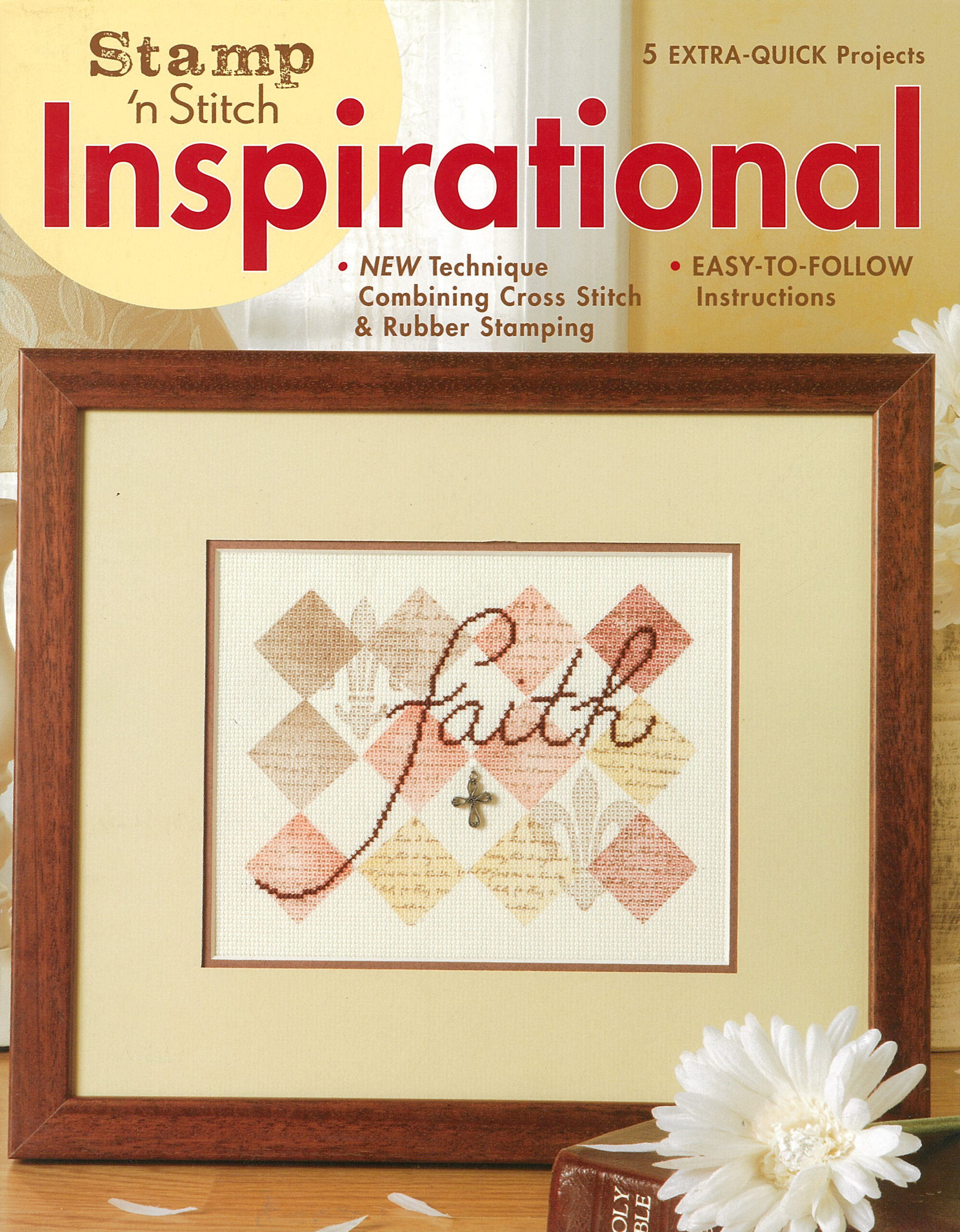 Leisure Arts Stamp N Stitch Inspirational Cross Stitch Book