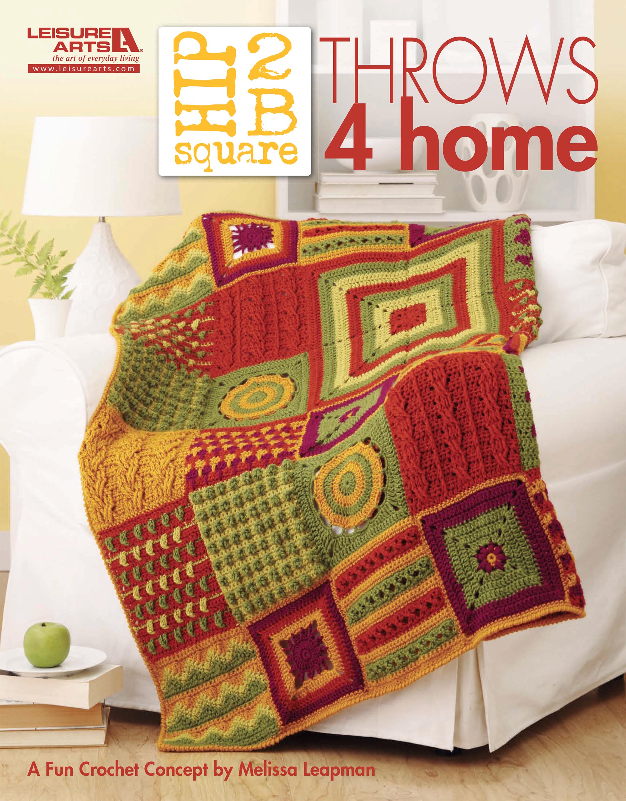 Crochet Hip 2B Square Throws 4 Home